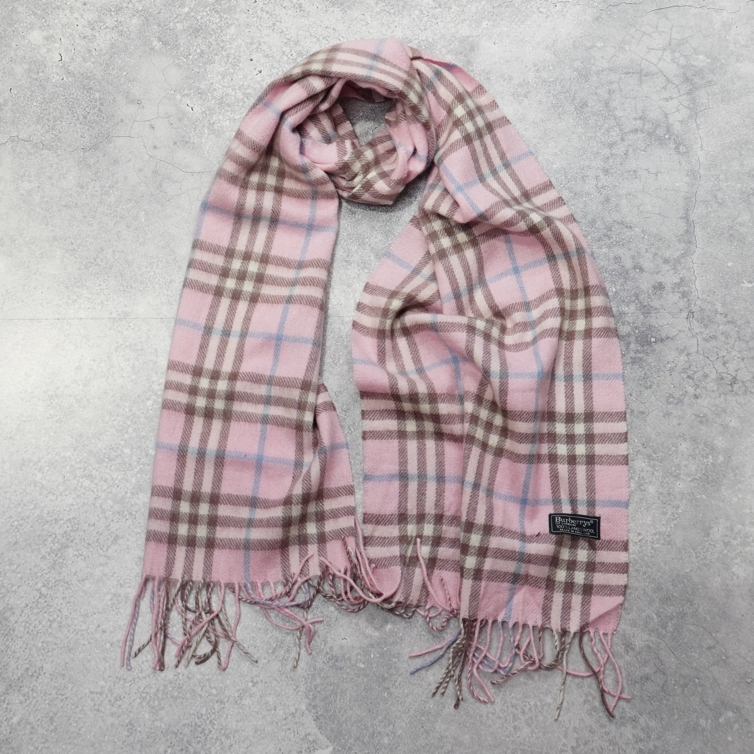 90s Burberry's Wool Scarf