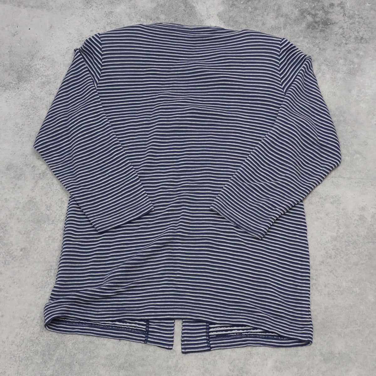 90s Yves Saint Laurent Striped Collarless Cardigan