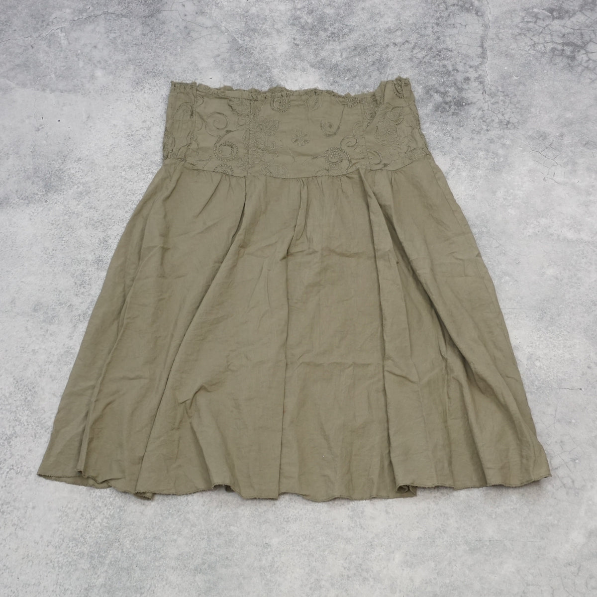 2000s Embroidered Midi Skirt
