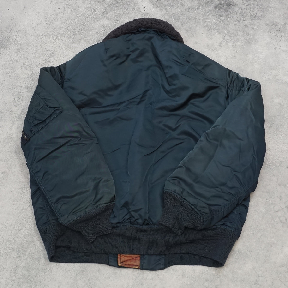 2000s Avirex B-15 Flight Shearling Collar Jacket Bomber