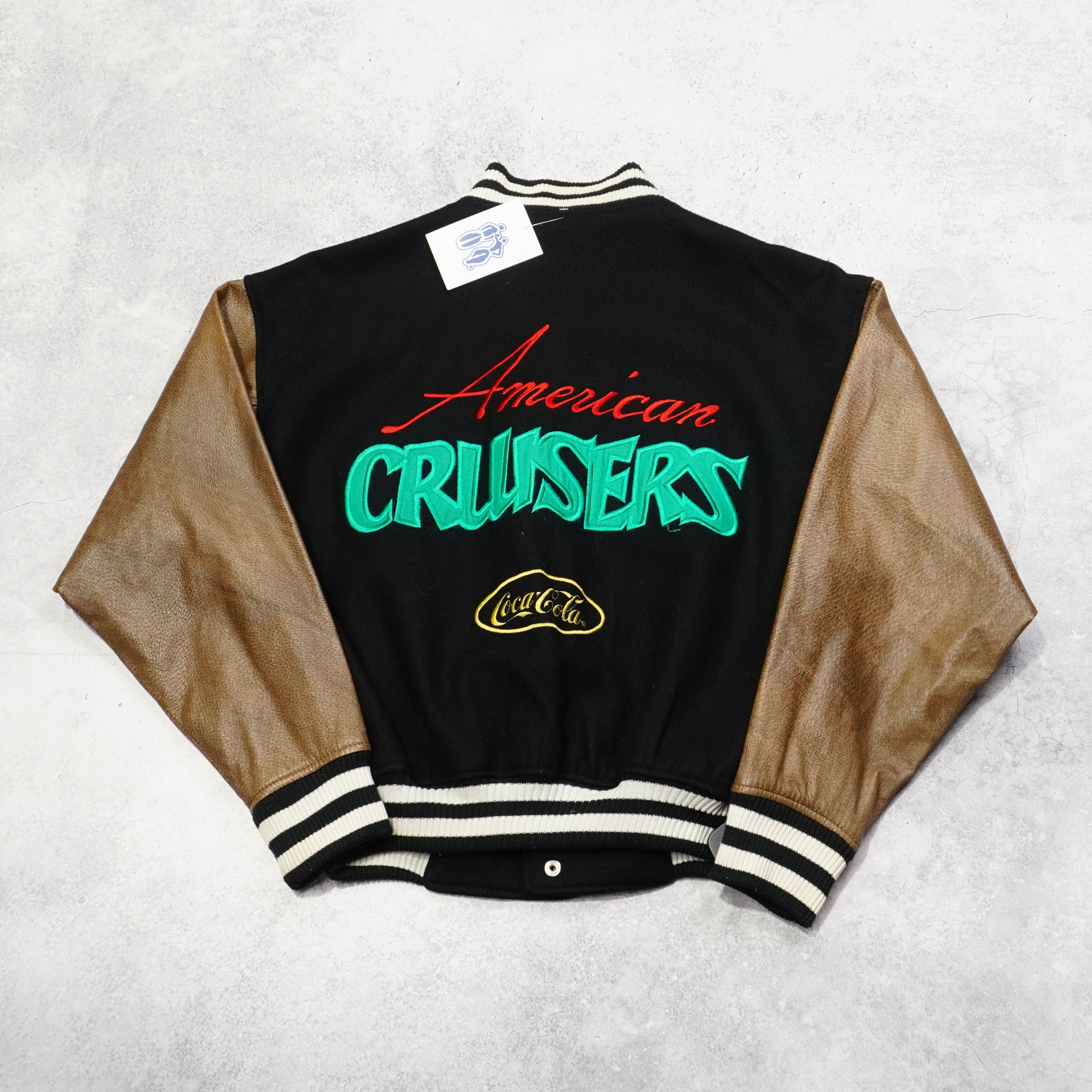 90s Coca-Cola Varsity Leather Jacket