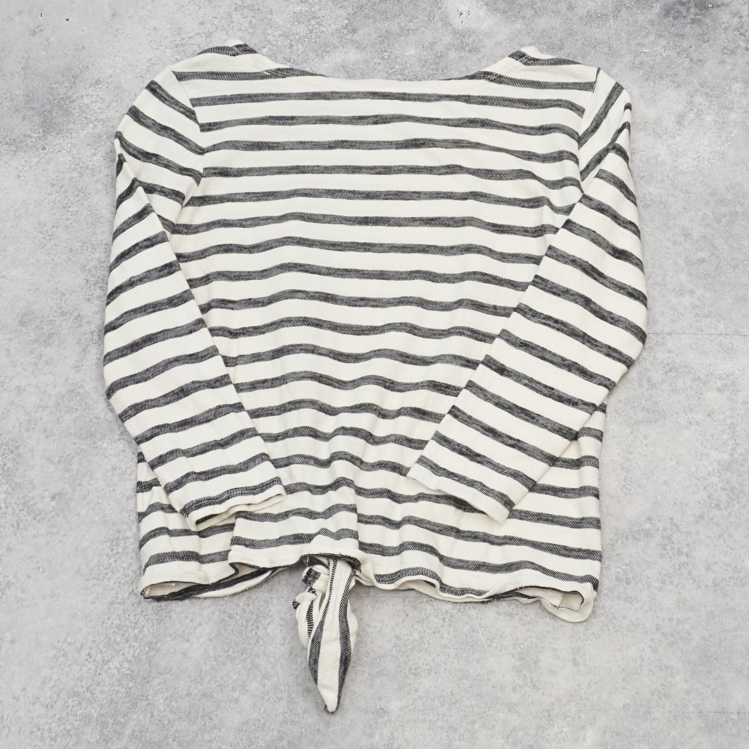 2000s Old Navy Striped Tie Front Top