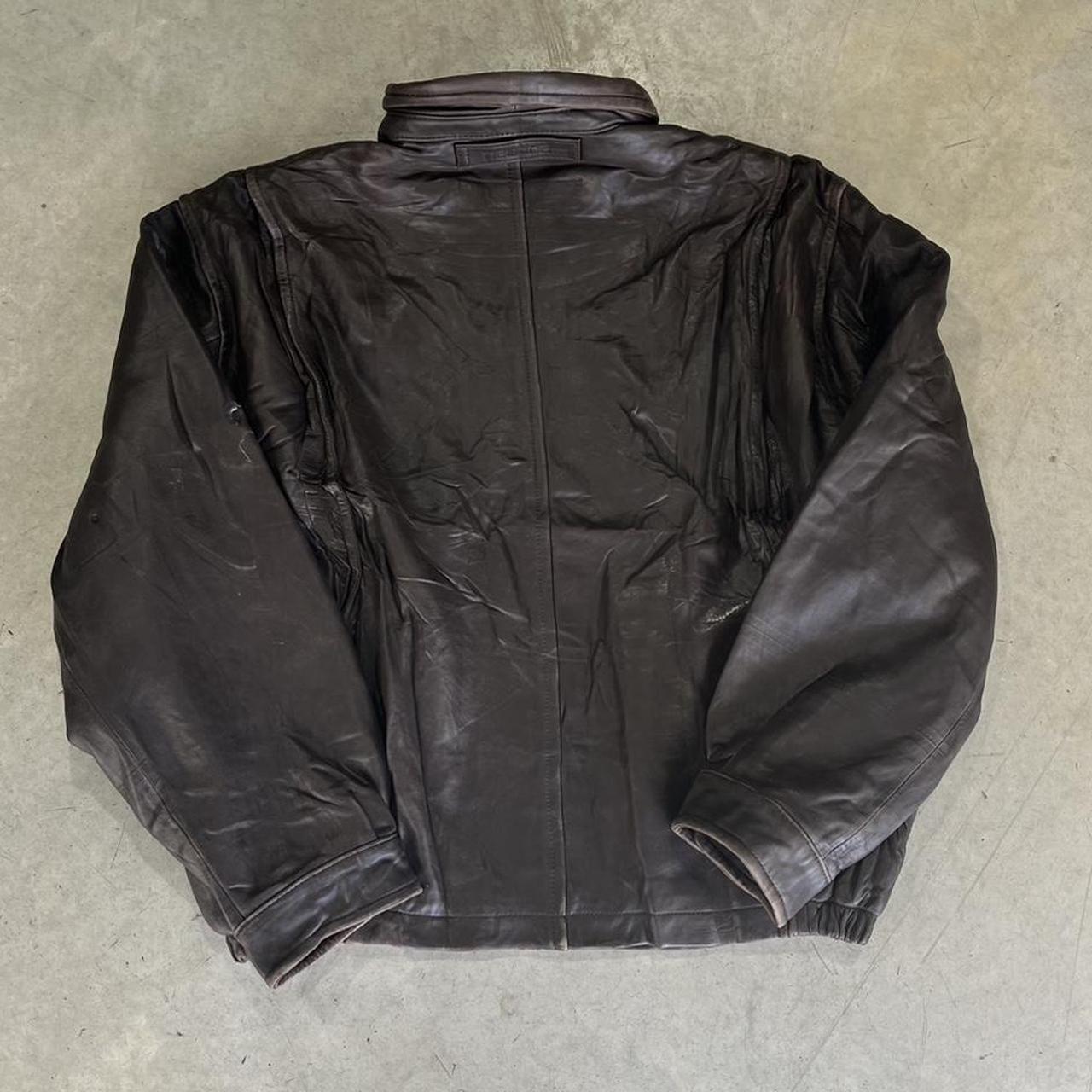 90s Nautica Leather Jacket