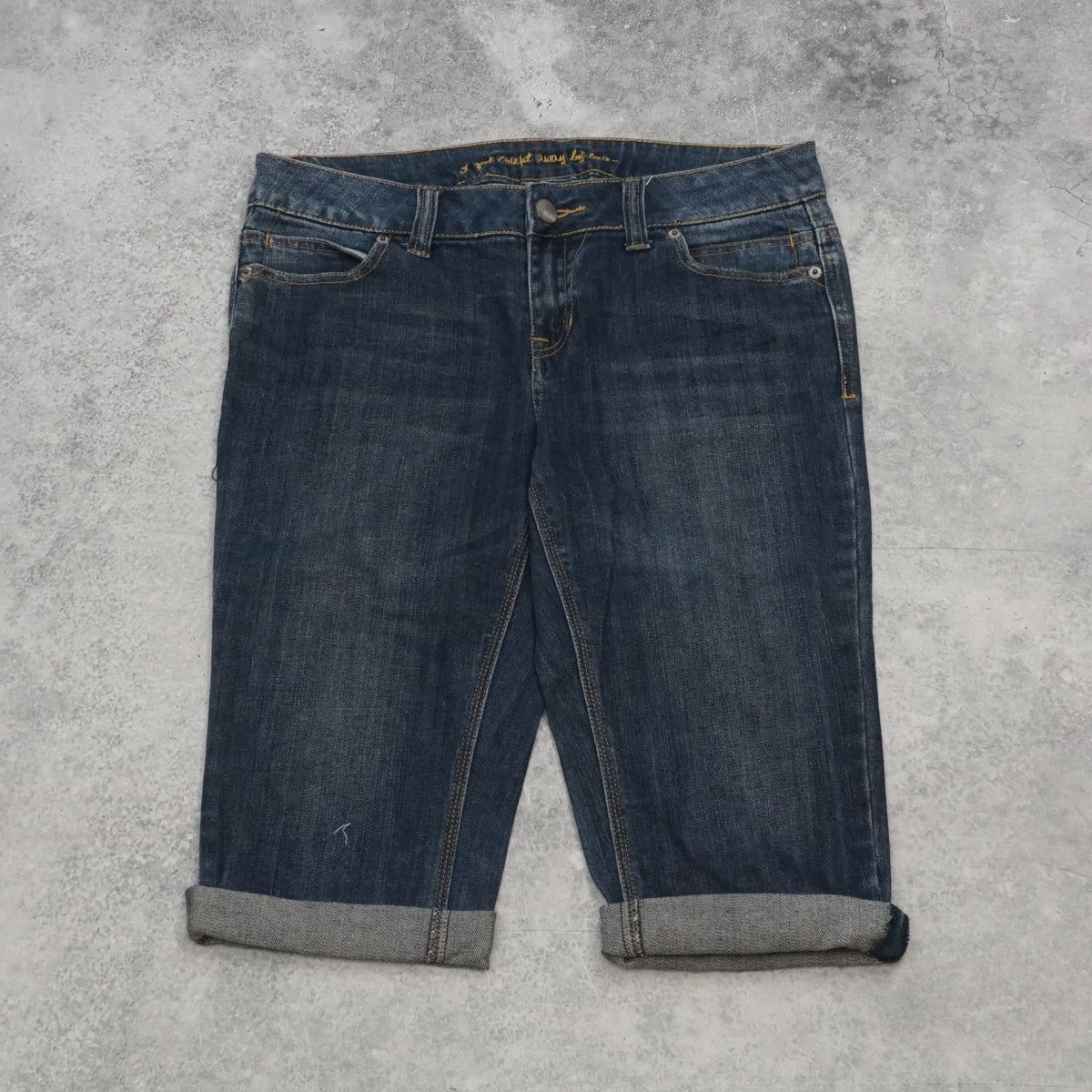 2000s Hot Options Denim Rolled Cuff Capri