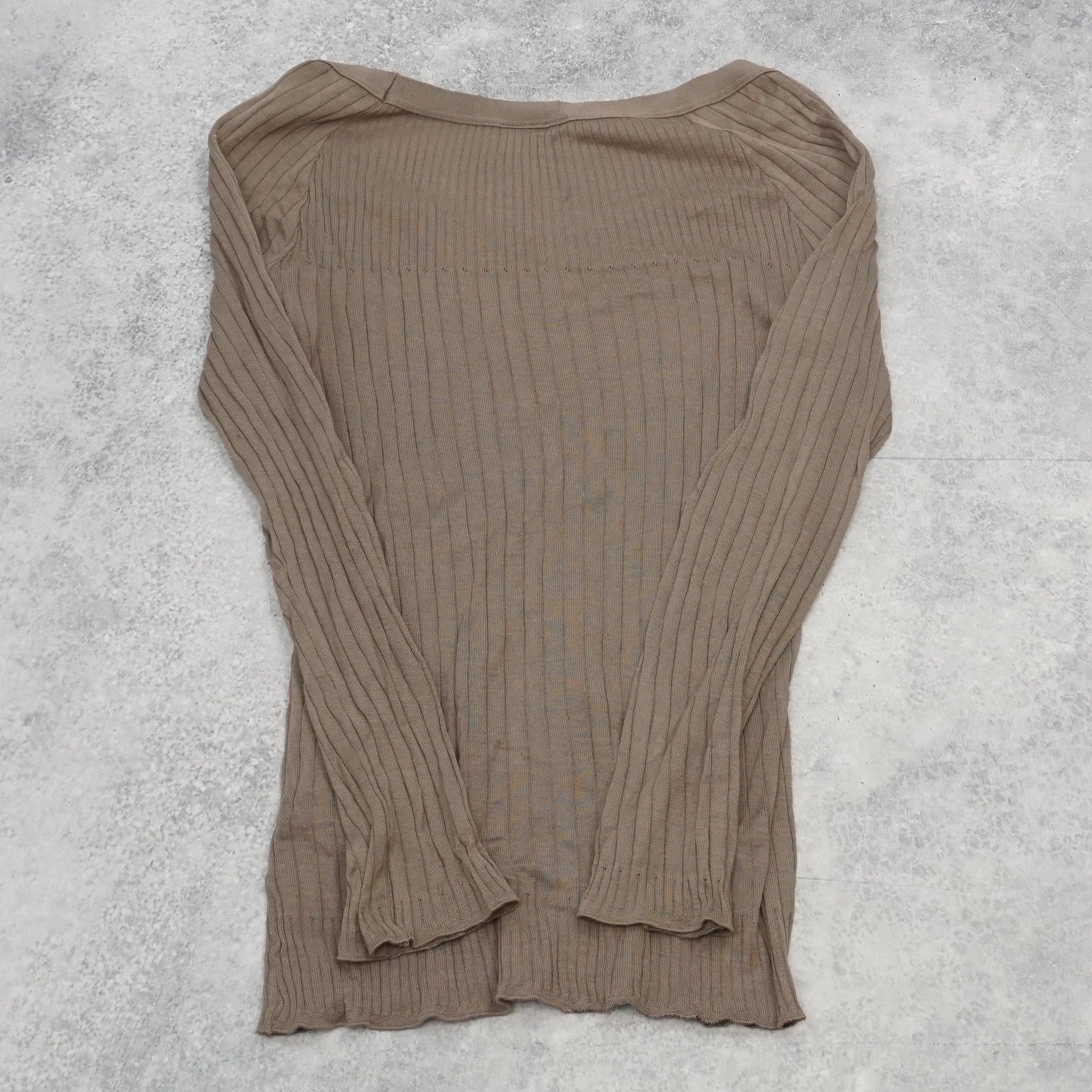 Ribbed Long Sleeve Top