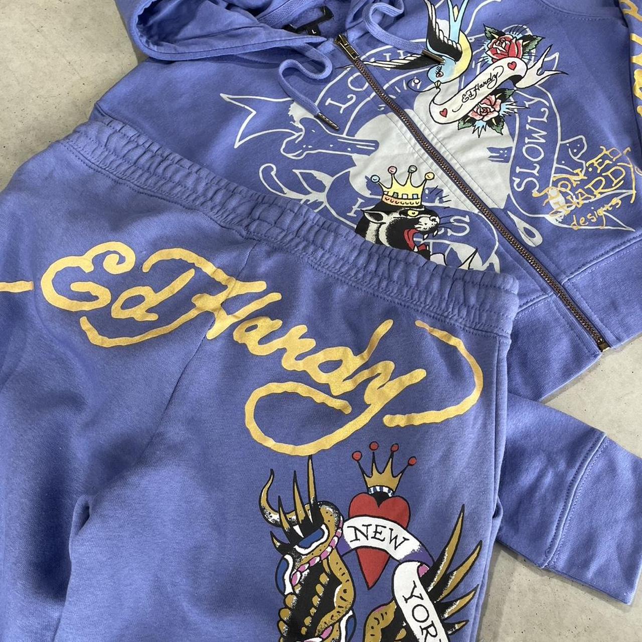 2000s Ed Hardy Graphic Hoodie