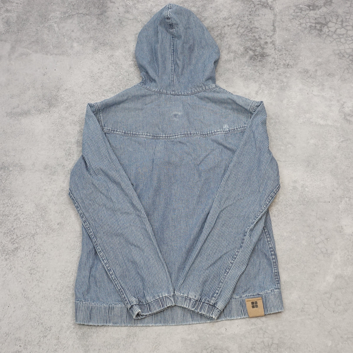 2000s Insight Denim Striped Hoodie
