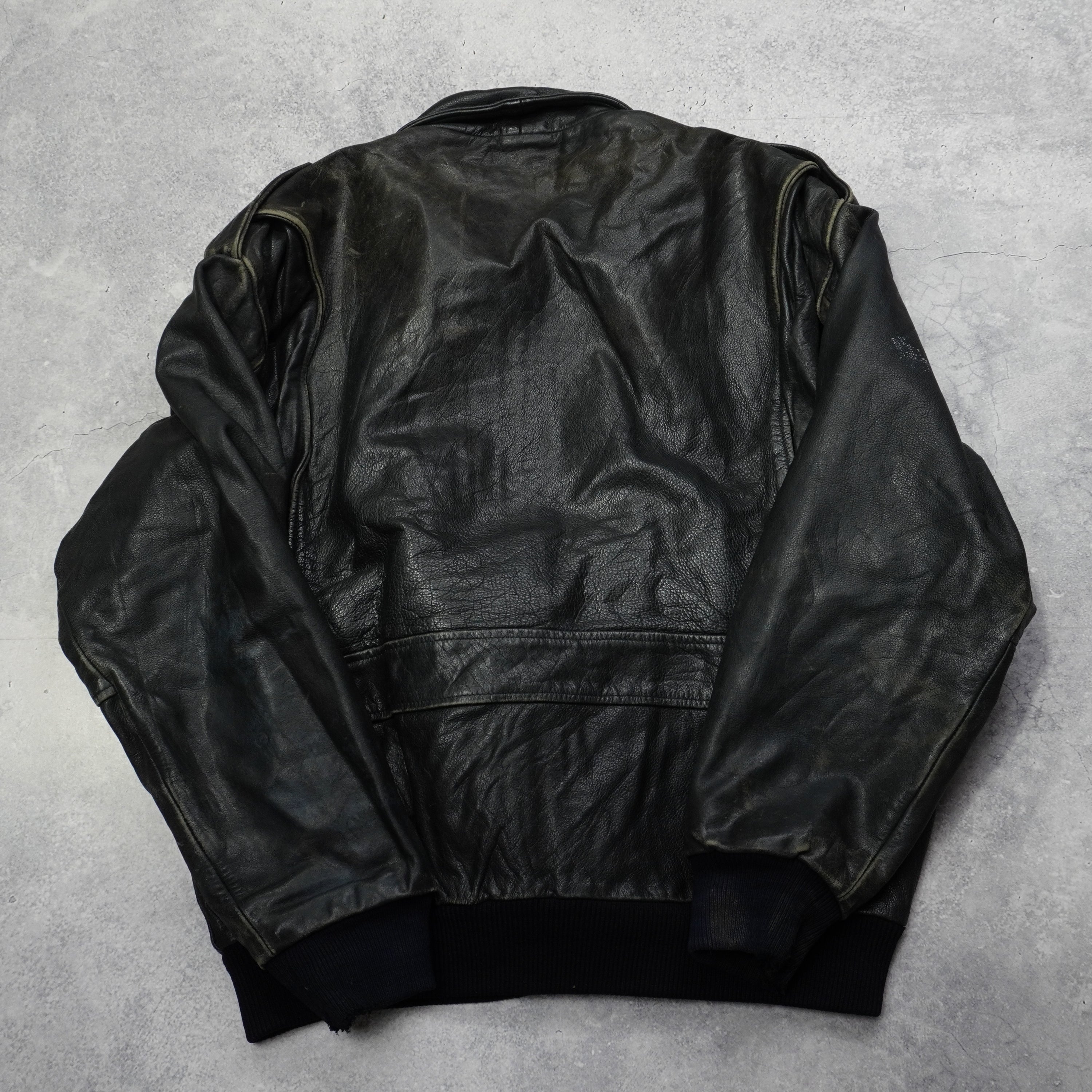 90s Aviator Leather Jacket