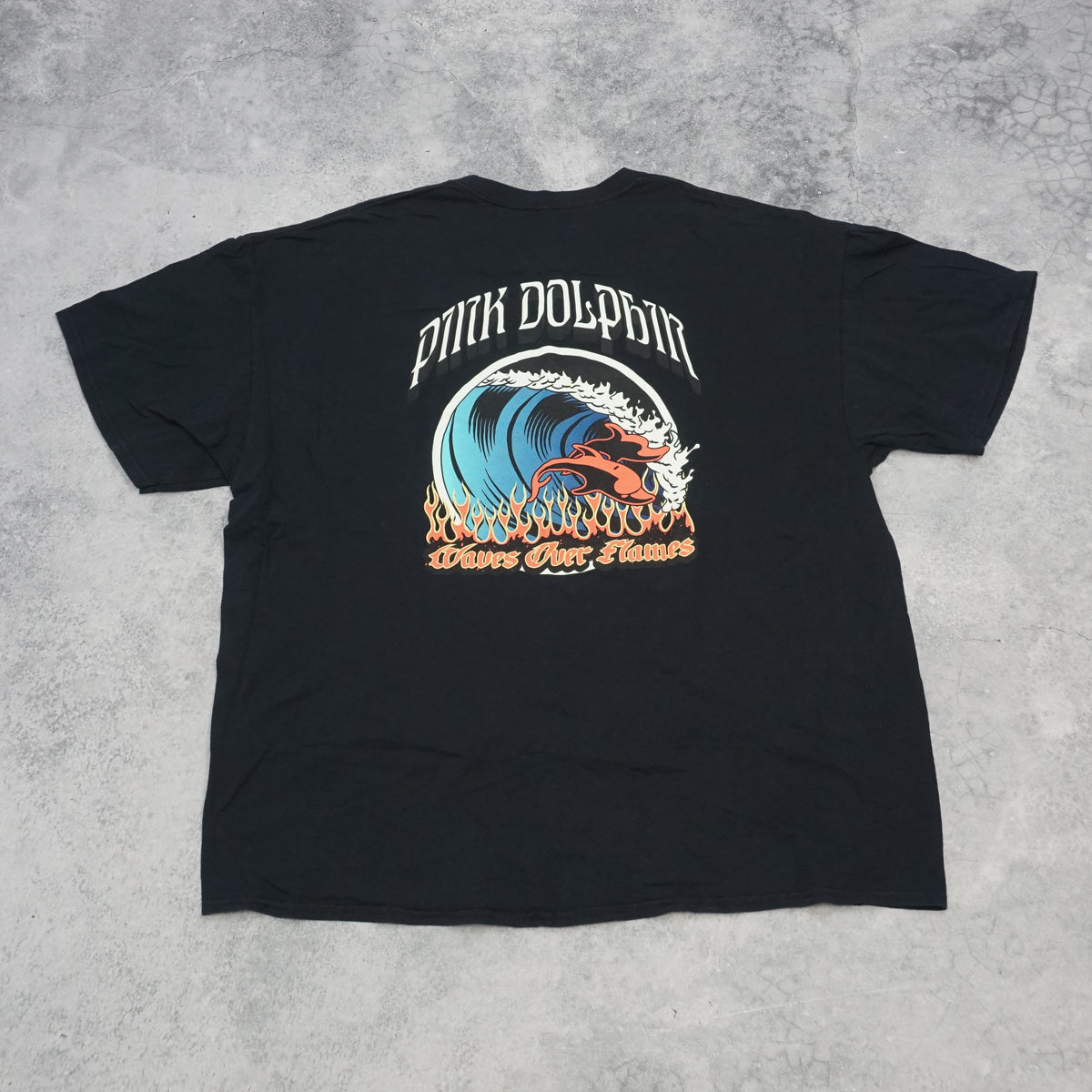 2000s Pink Dolphine Graphic T-Shirt