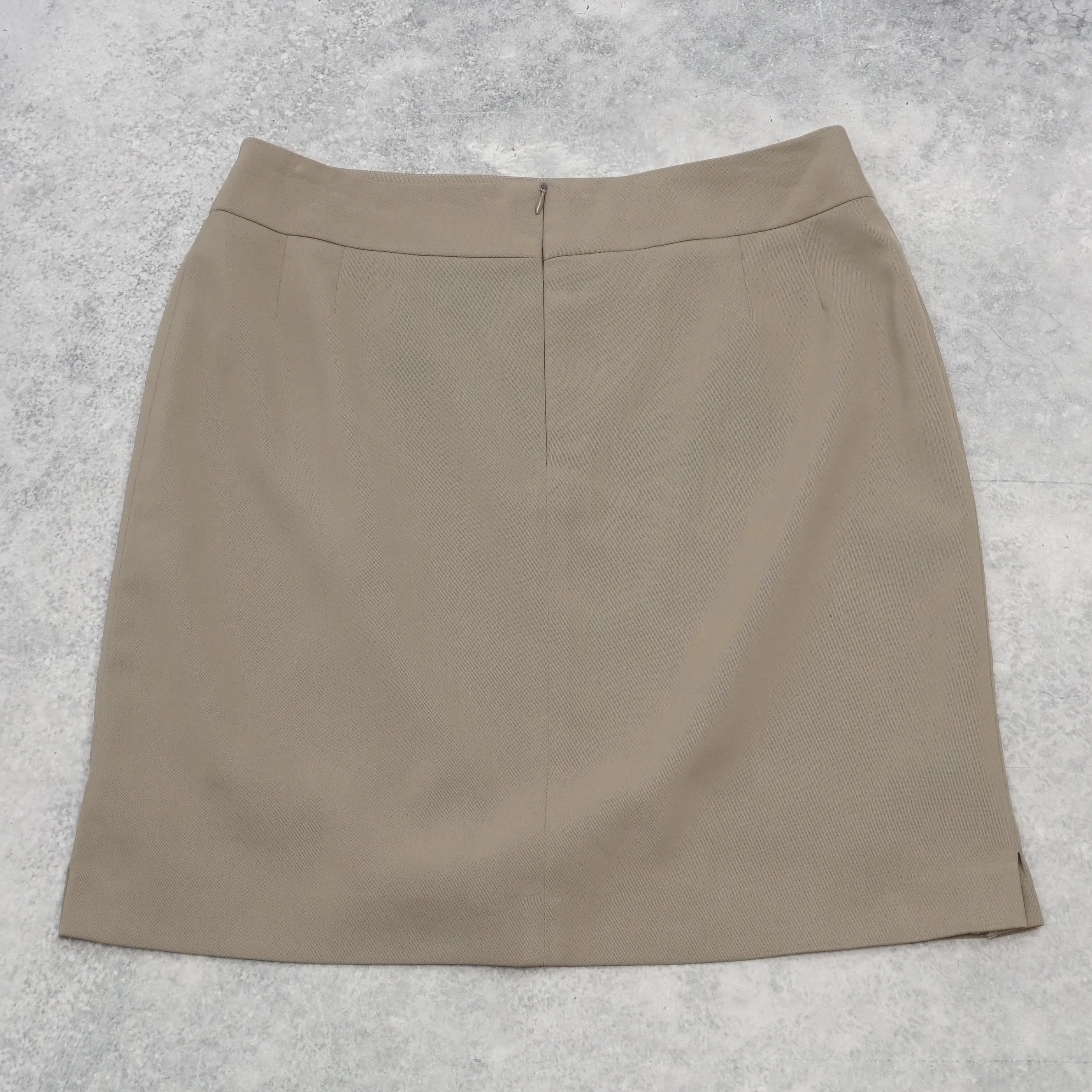 90s Bongardi Tailored Beige Mini Skirt