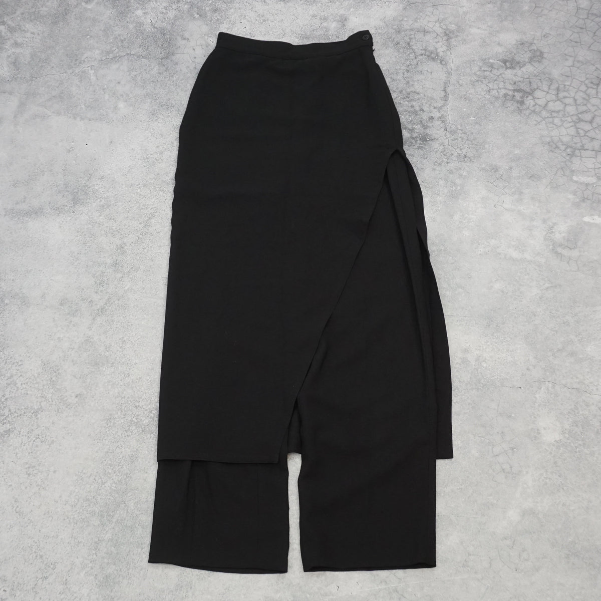 90s Gianni Versace Wool Wrap Skirt Pants
