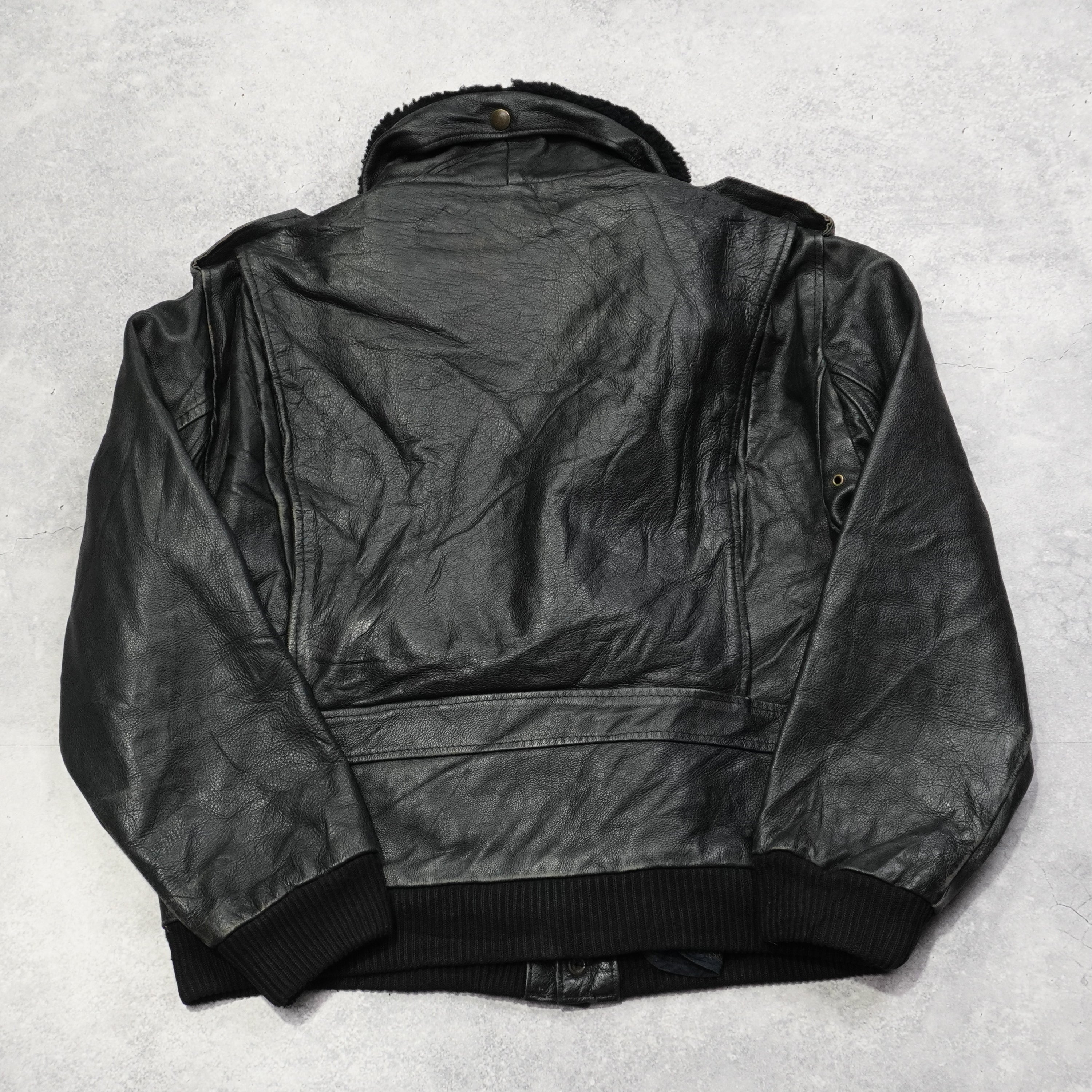 90s Scott Aviator Leather Jacket