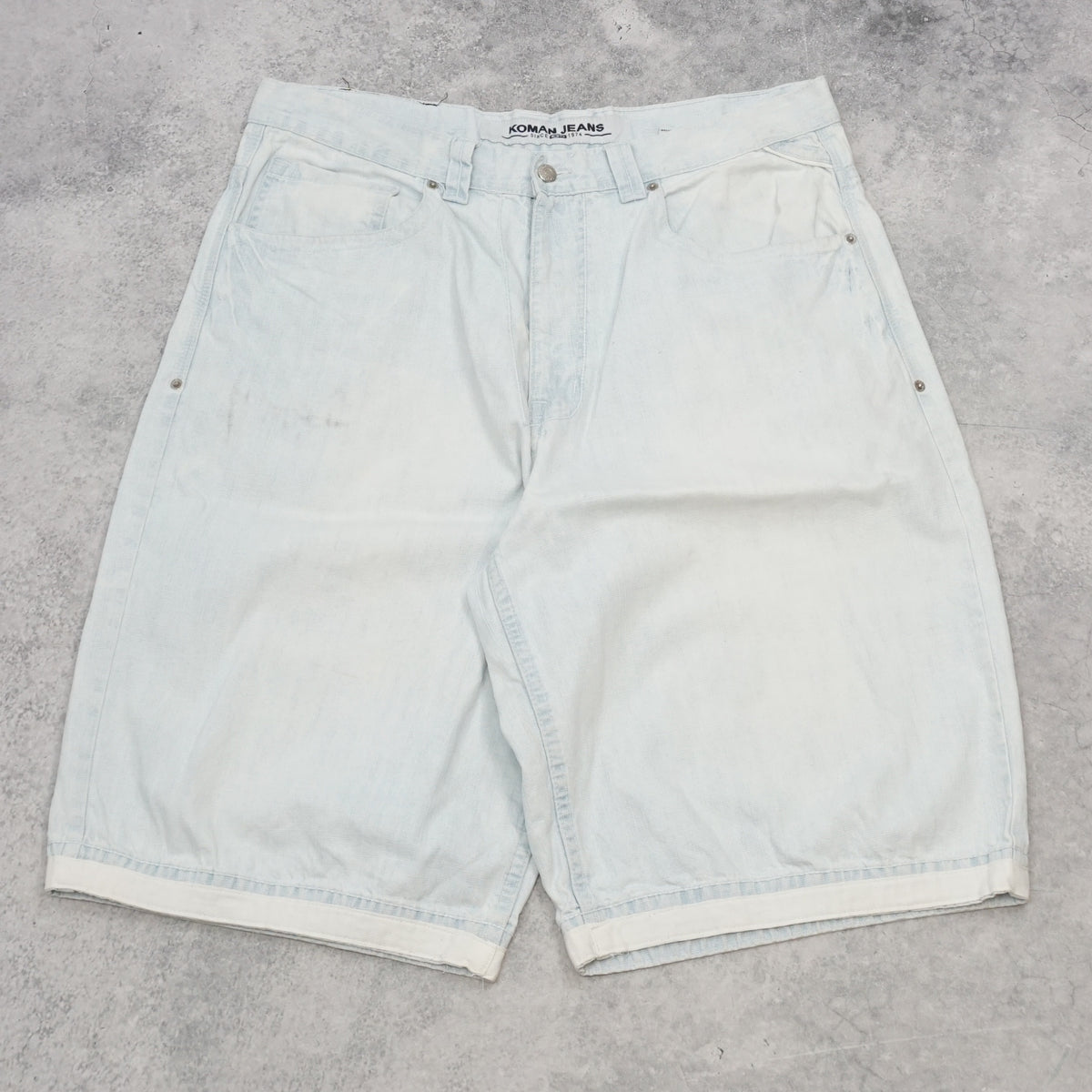 2000s Koman Jeans Baggy Light Wash Jorts