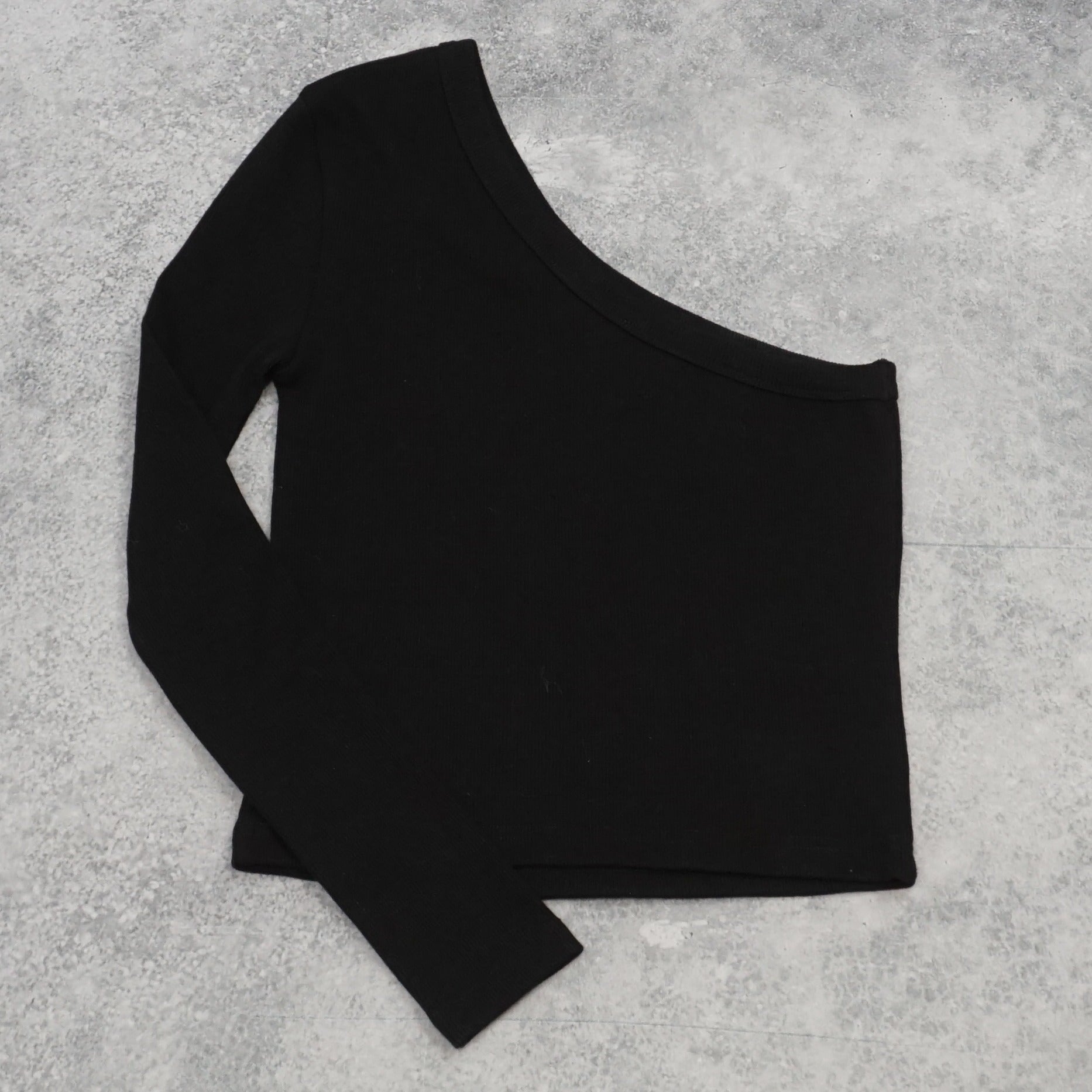 Assembly Label One Shoulder Crop Top