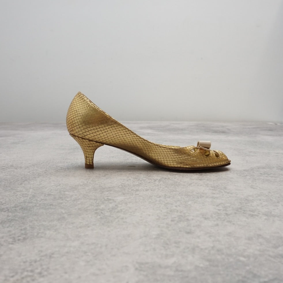 2000s Juicy Couture Snakeskin Heels