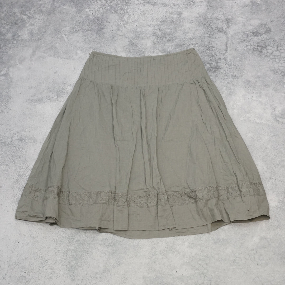 2000s Wombat Embroidered Midi Skirt
