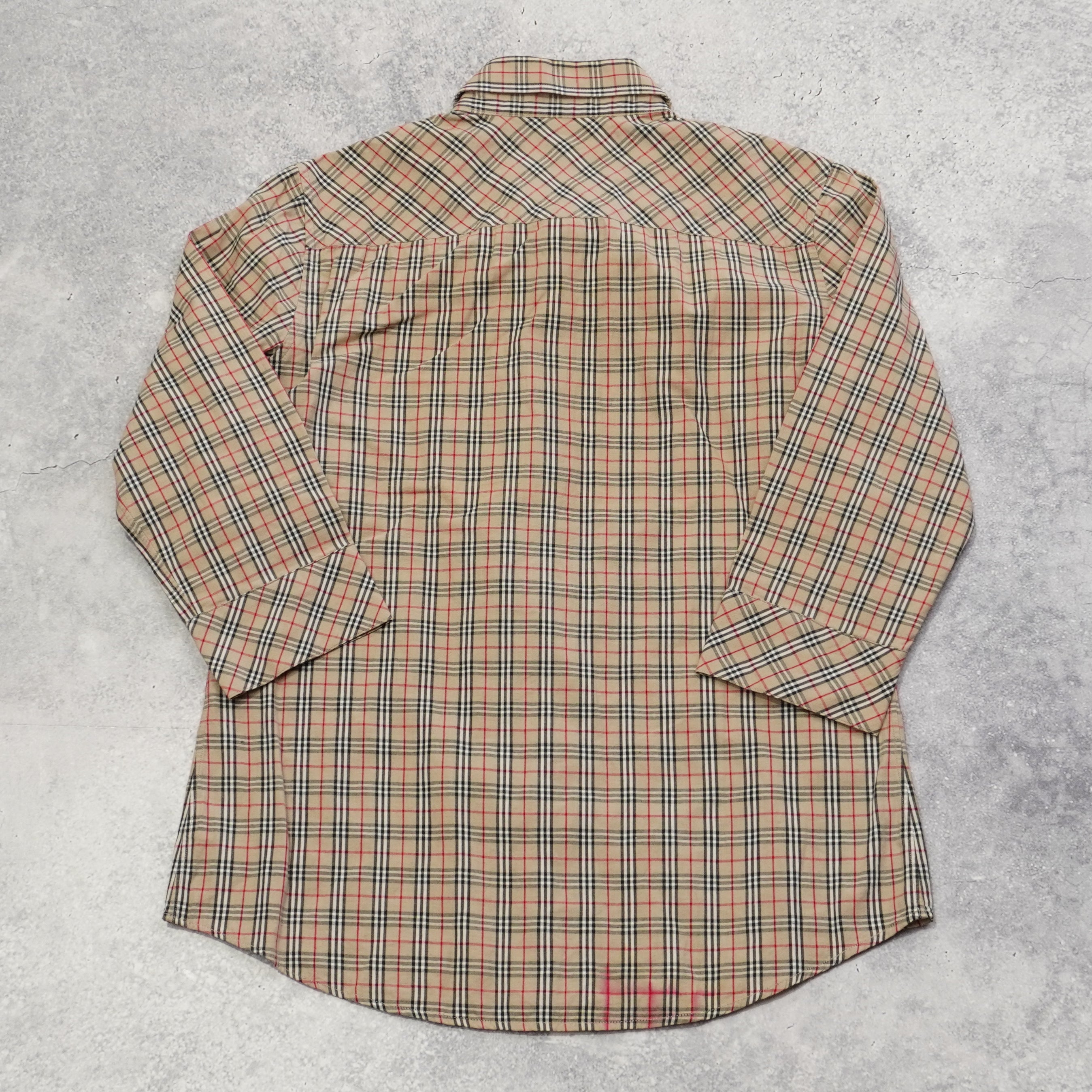 90s Burberrys Nova Check Button Up