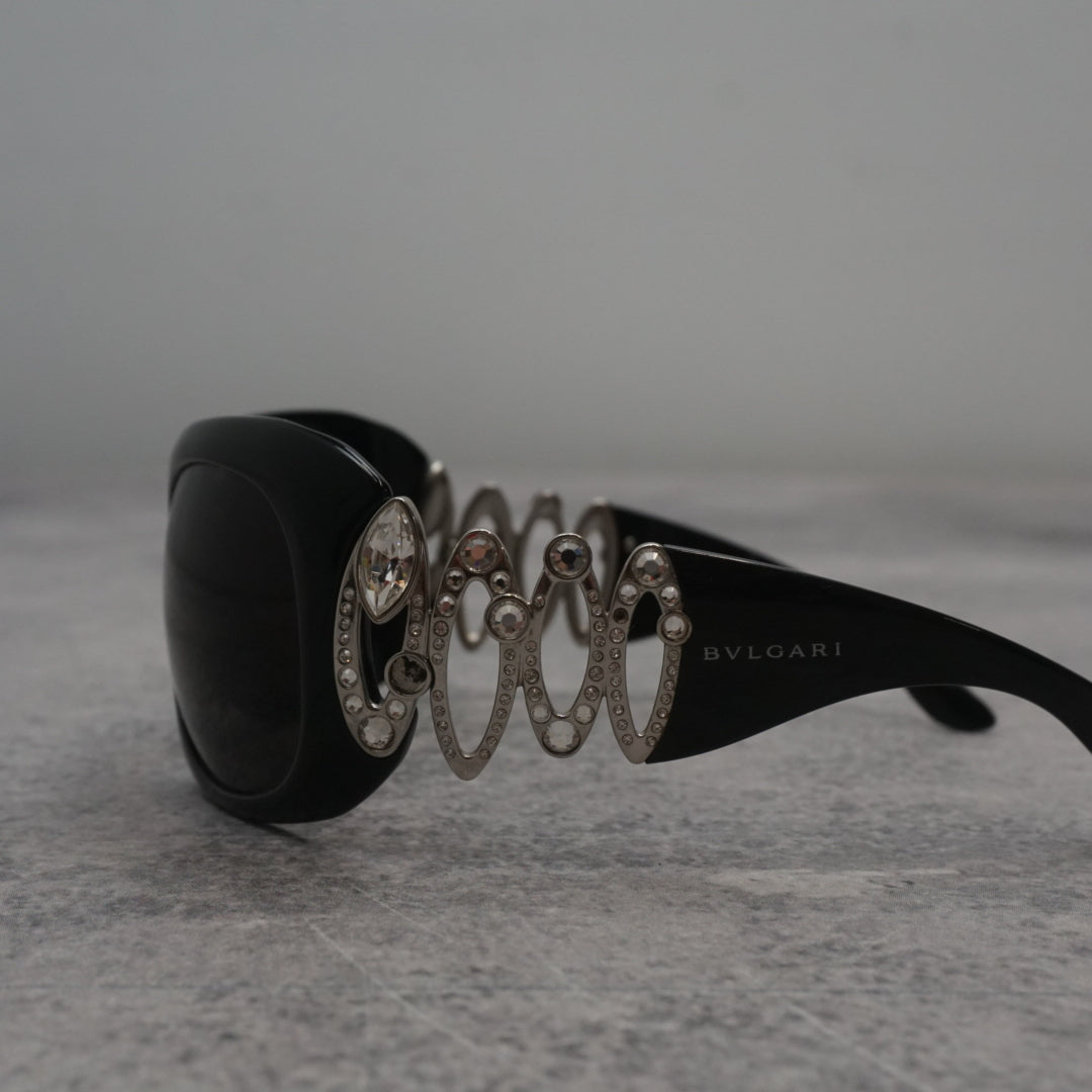 2000s Bvlgari Crystal Sunglasses