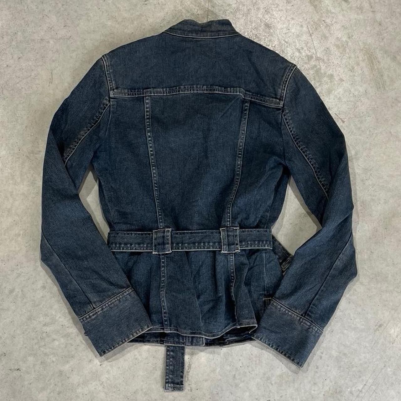 2000s Elie Tahari Boxy Cropped Denim Jacket