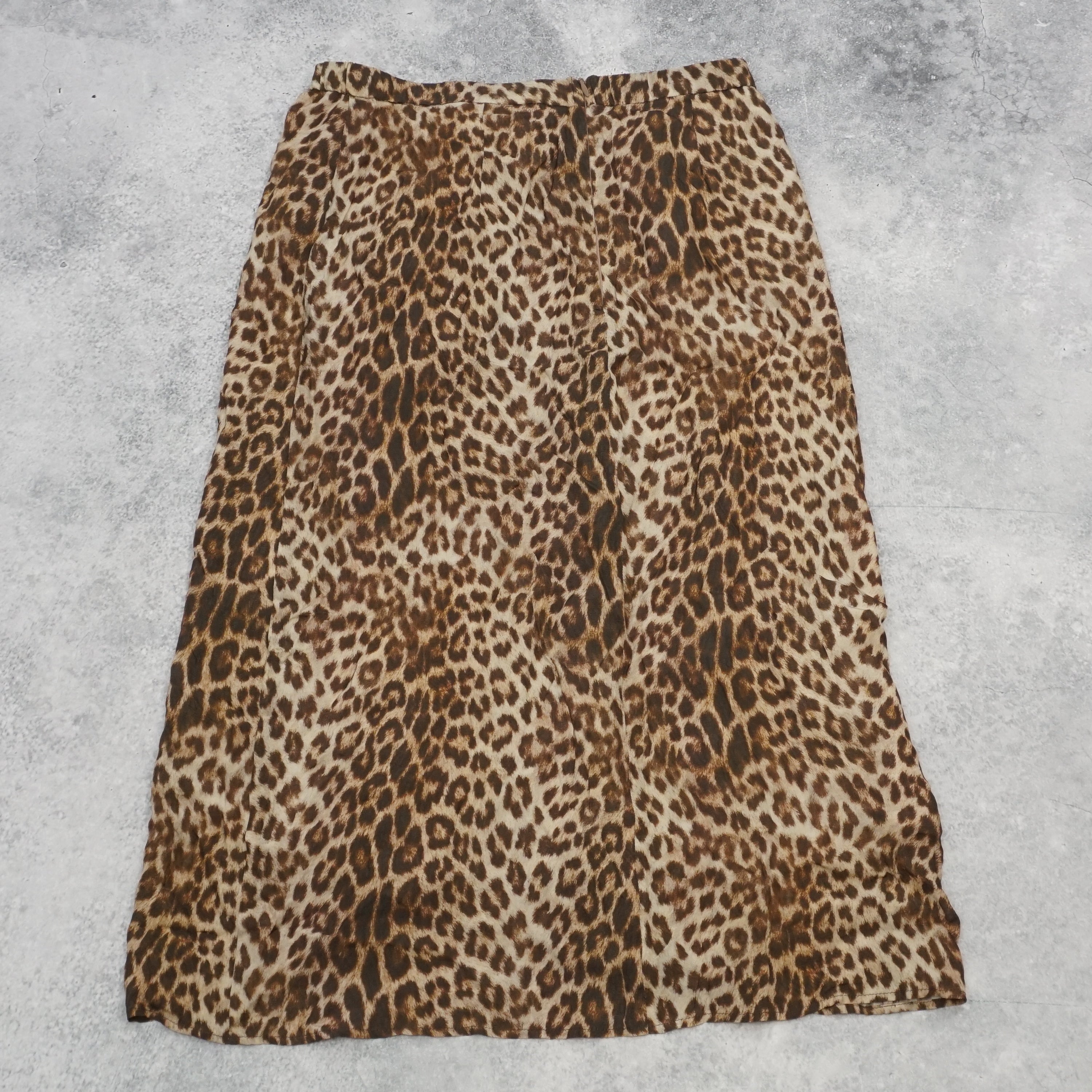 Gerard Darel Leopard Print Skirt