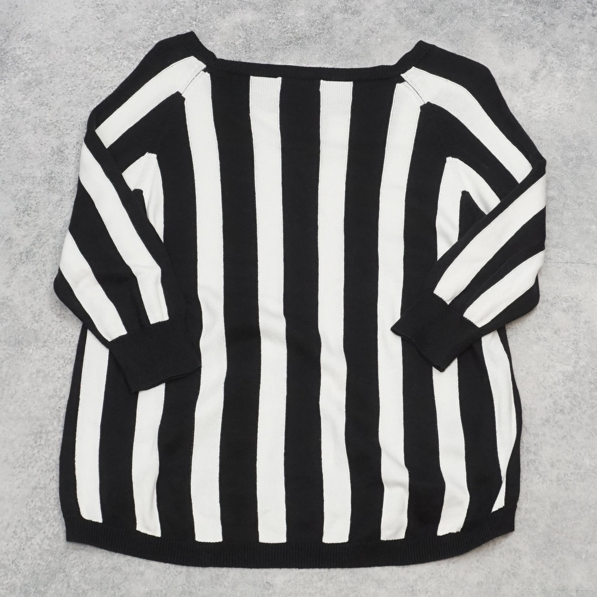 Hyphen World Gallery Striped Cropped Knit Top