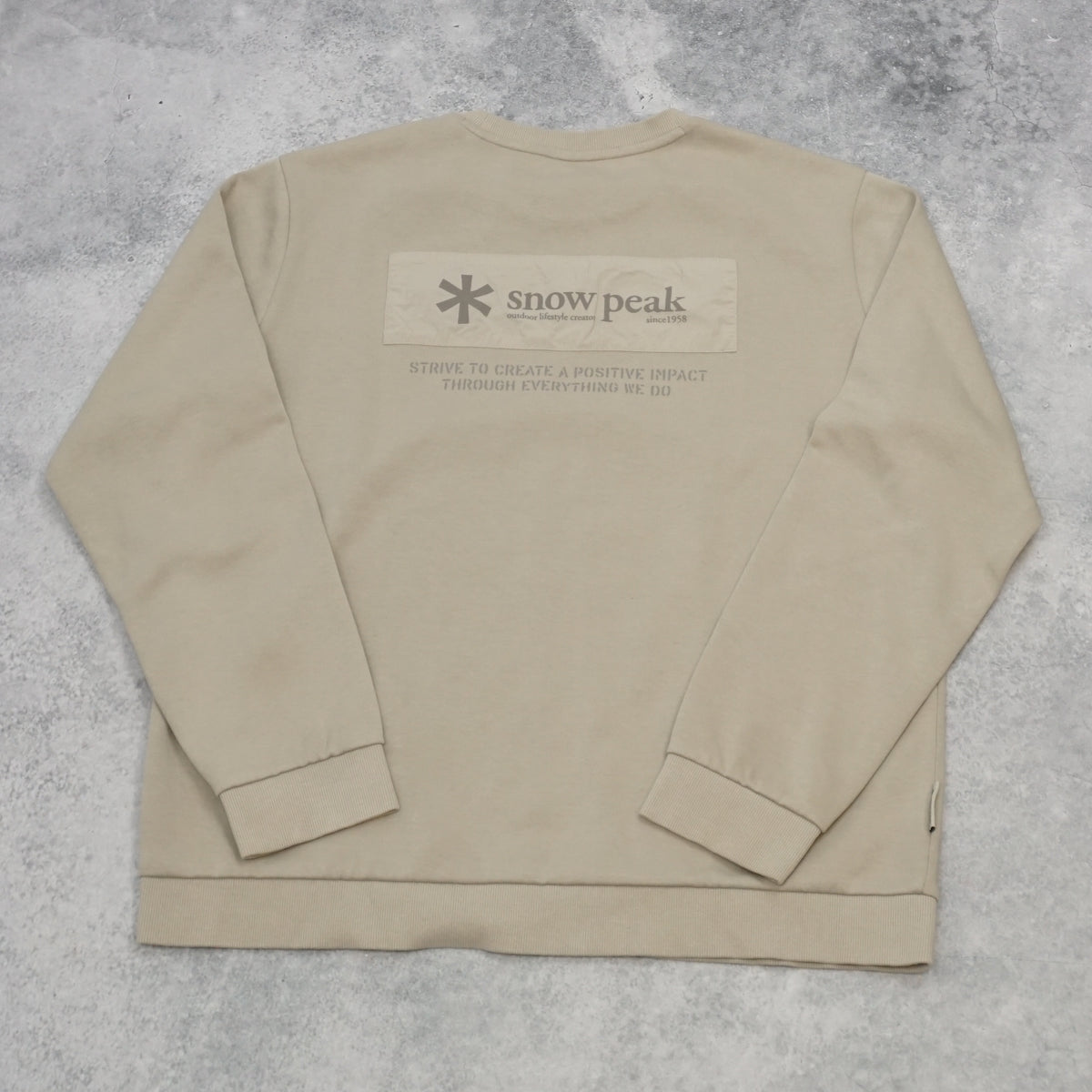 Snow Peak Back Logo Crewneck Sweatshirt