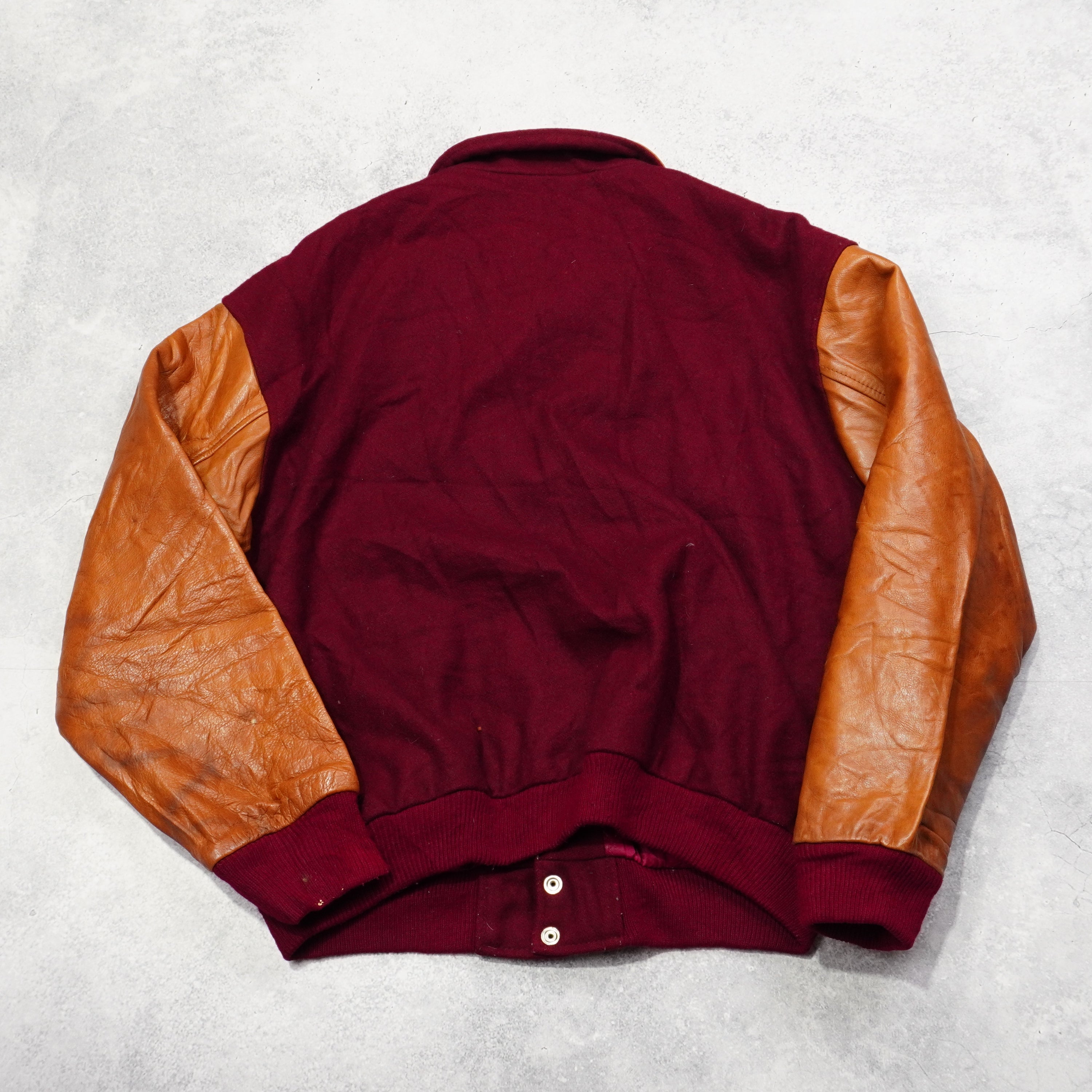 90s Varsity Leather Jacket