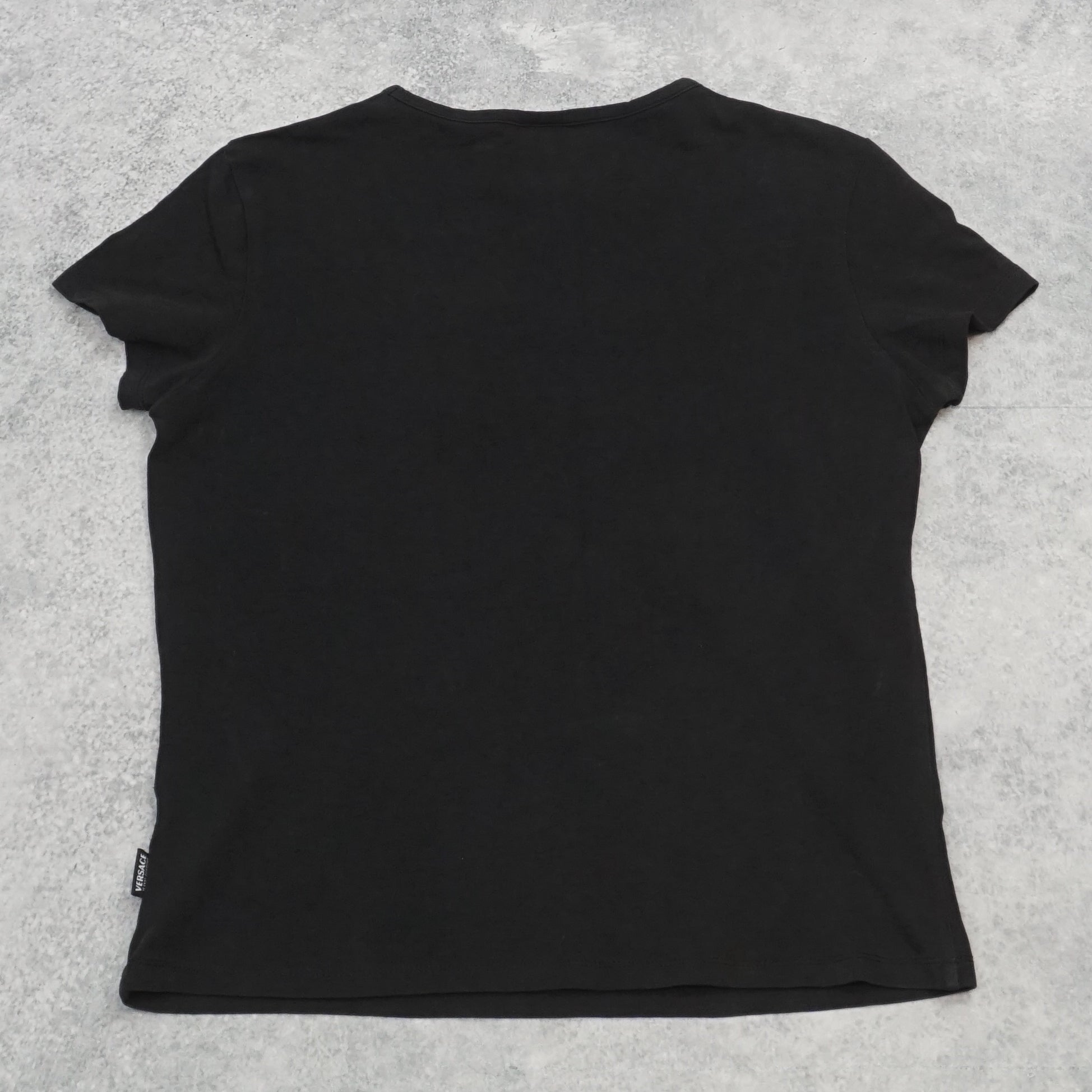 2000s Versace Jeans Couture Sequin Beaded Logo T-Shirt
