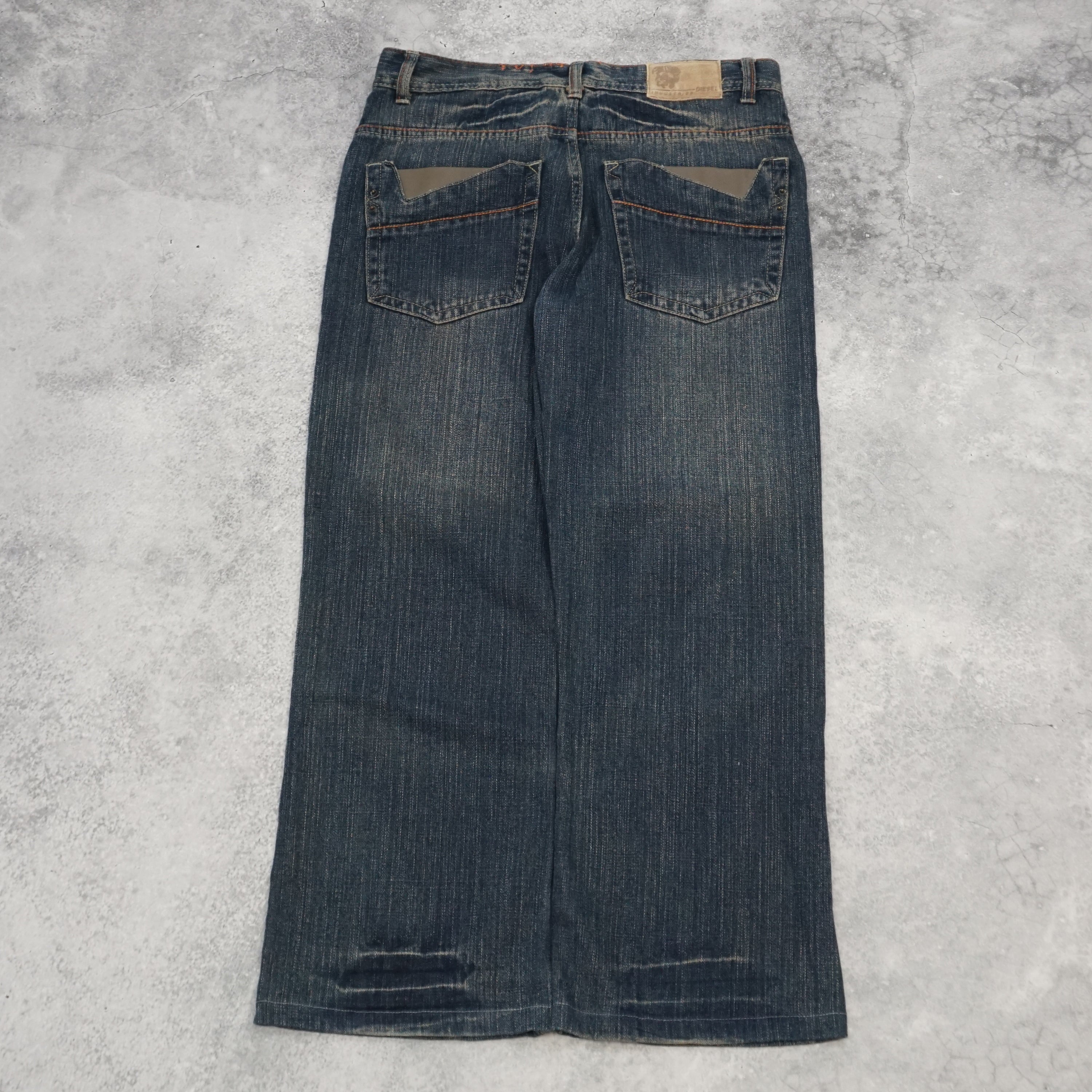 Diesel Straight Leg Indigo Jeans