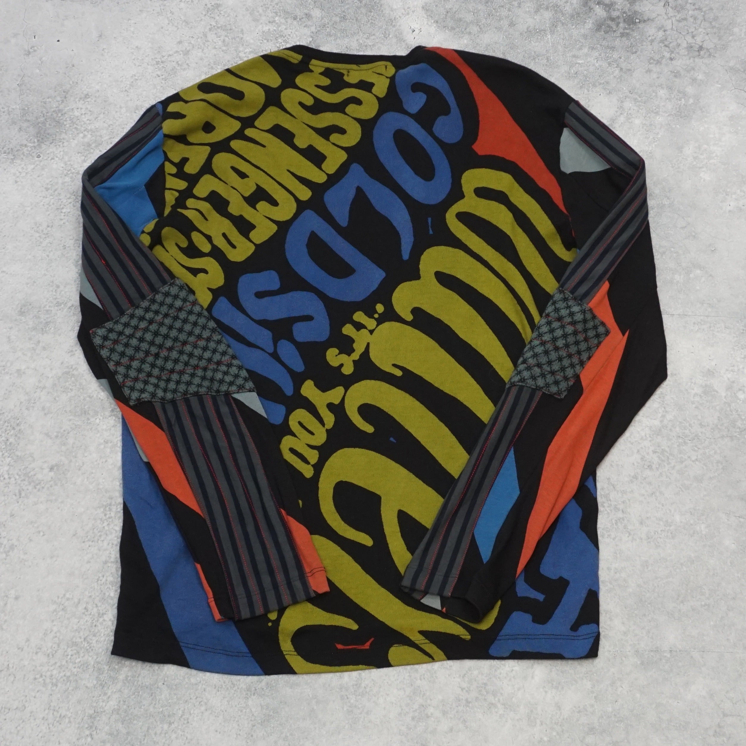 2000s Custo Colorful Graphic Stretch Top