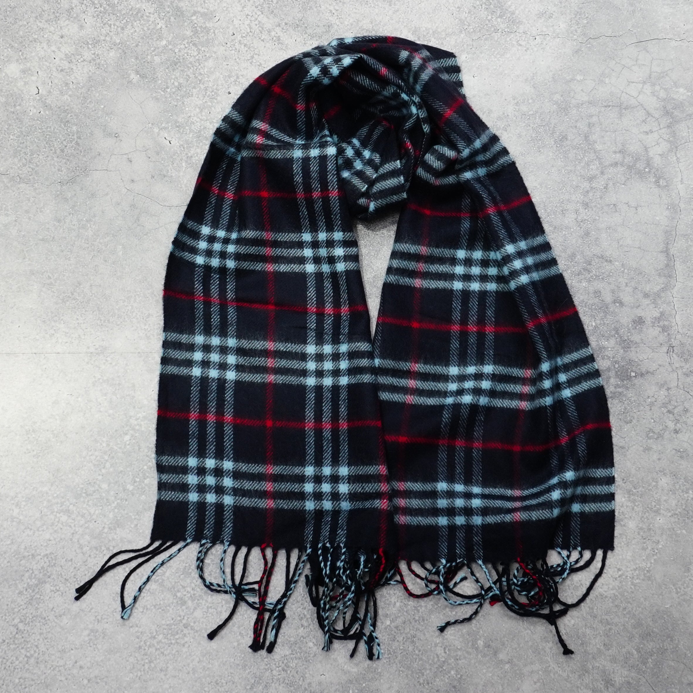 90s Burberrys Wool Scarf
