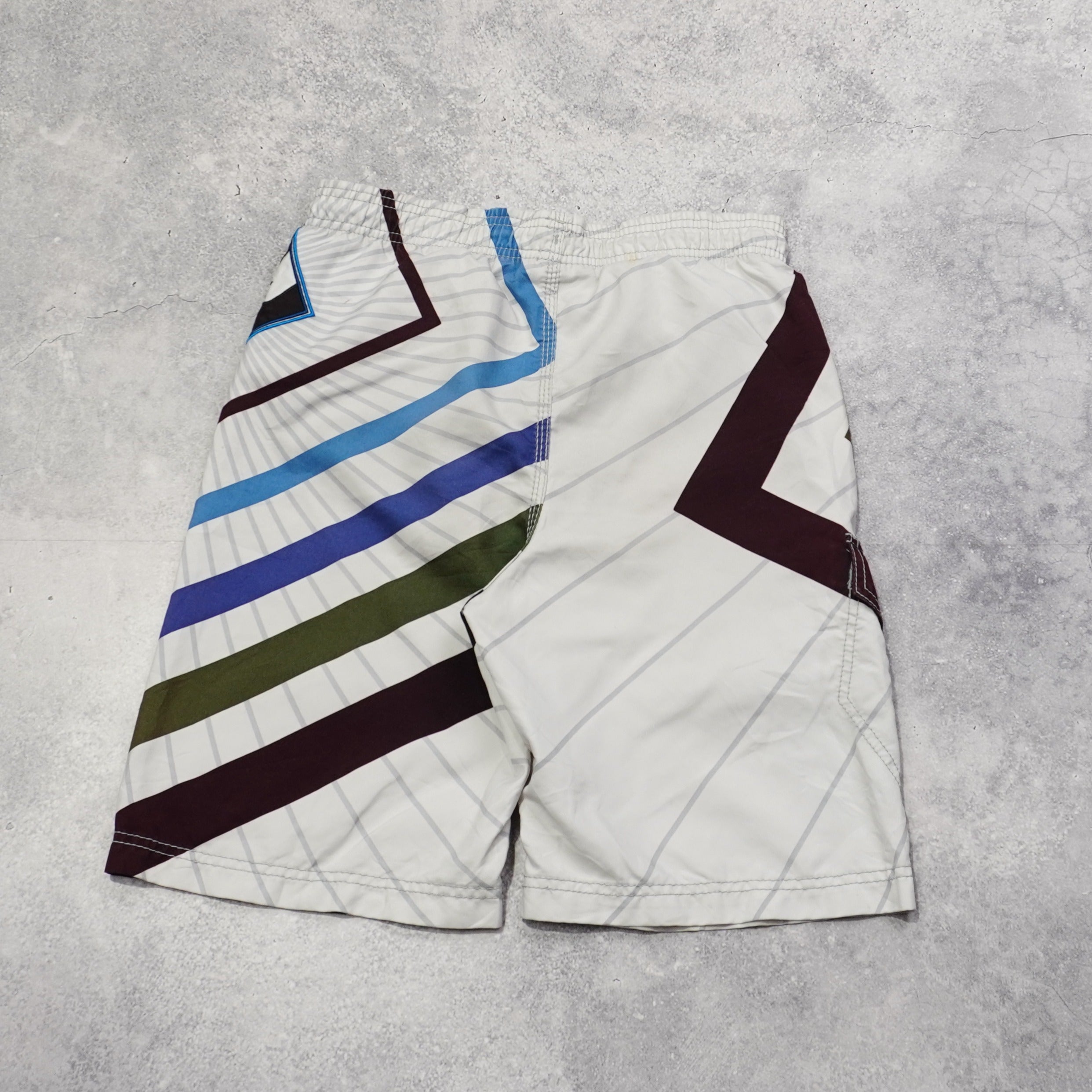 2000s Billabong Geometric Pattern Board Shorts