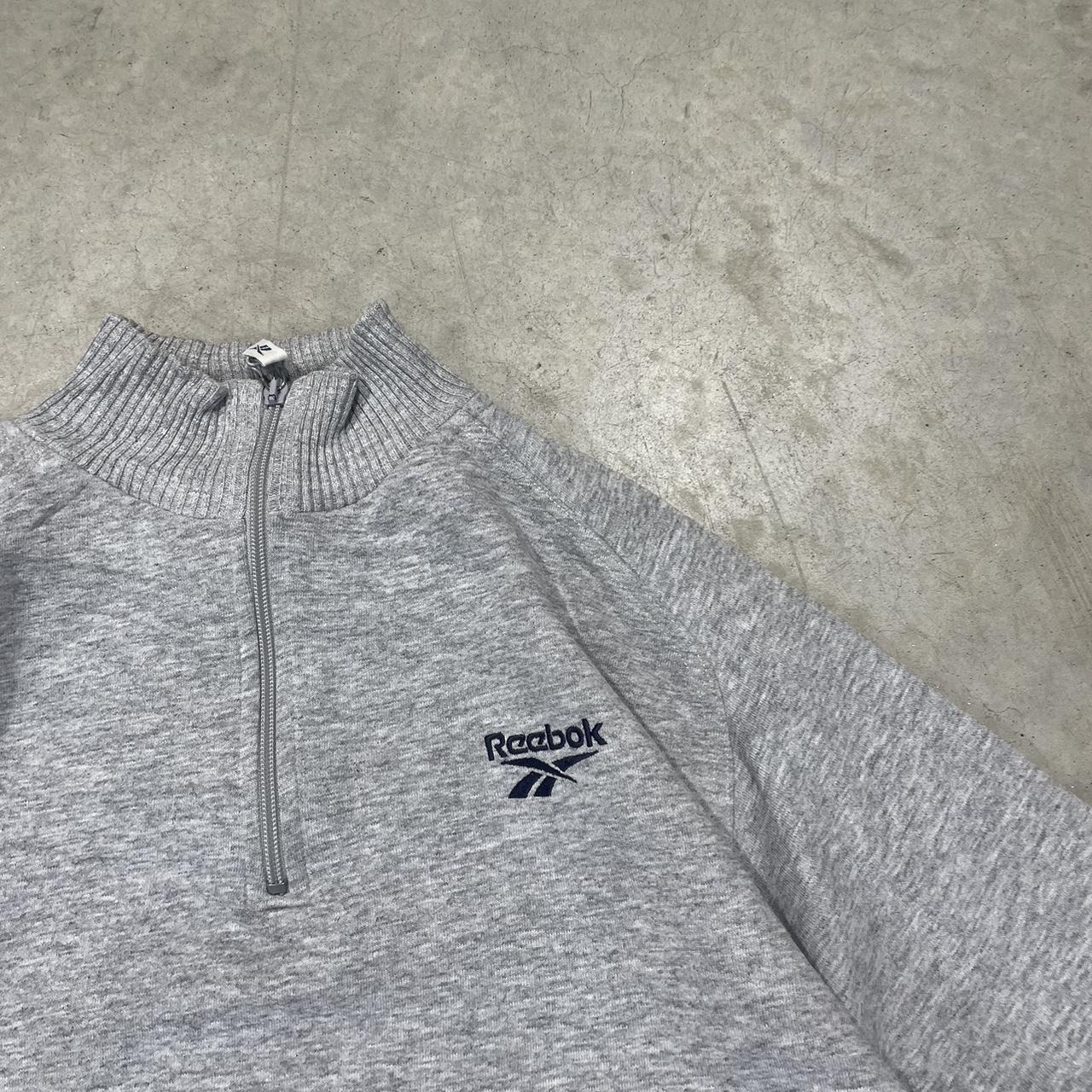 2000s Reebok Oversized Quarter Zip Sweater