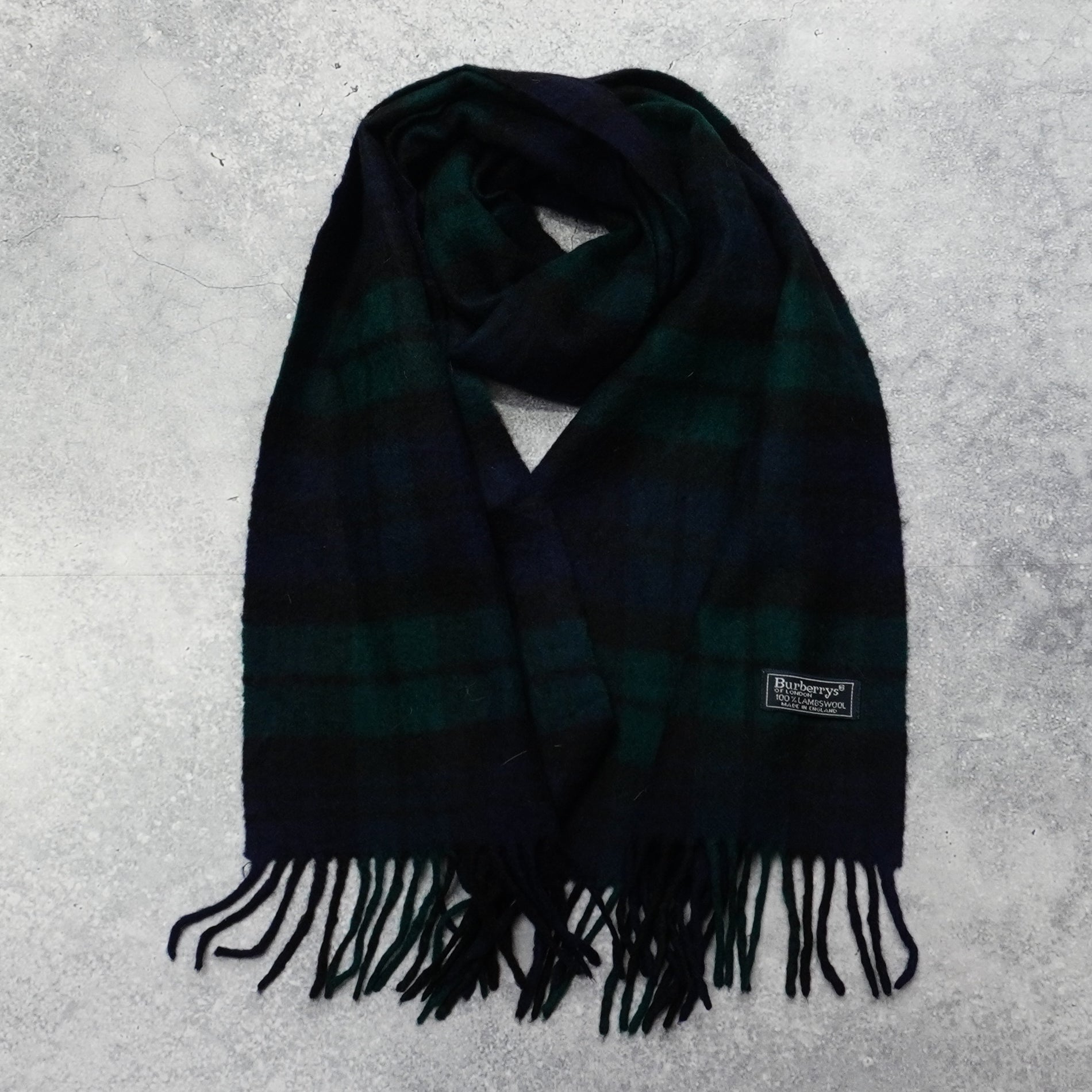 90s Burberrys Wool Scarf