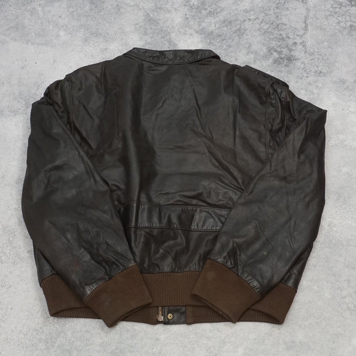 80s A2 Flight Bomber Leather Jacket