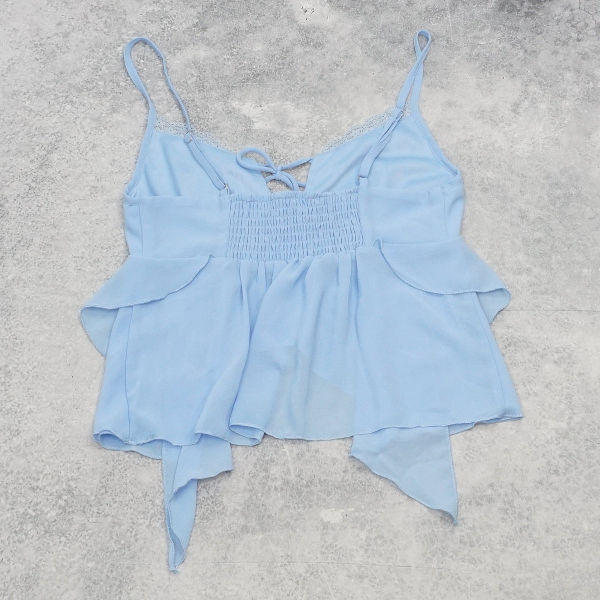 2000s Full Tilt Ruffle Lace Trim Cami Top