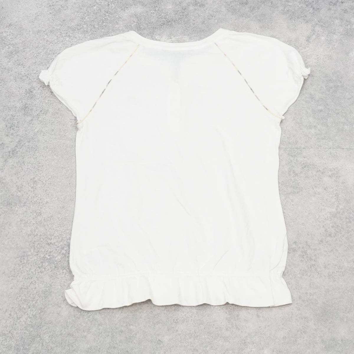 2000s Burberry London Ruffle Sleeve Top