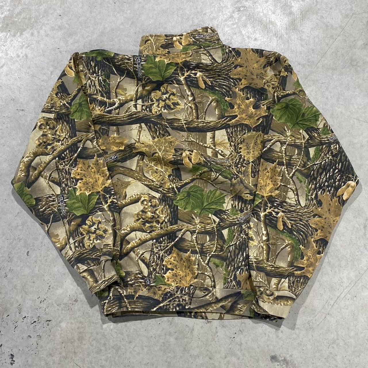 2000s Cabelas Camo Zip Up Fleece