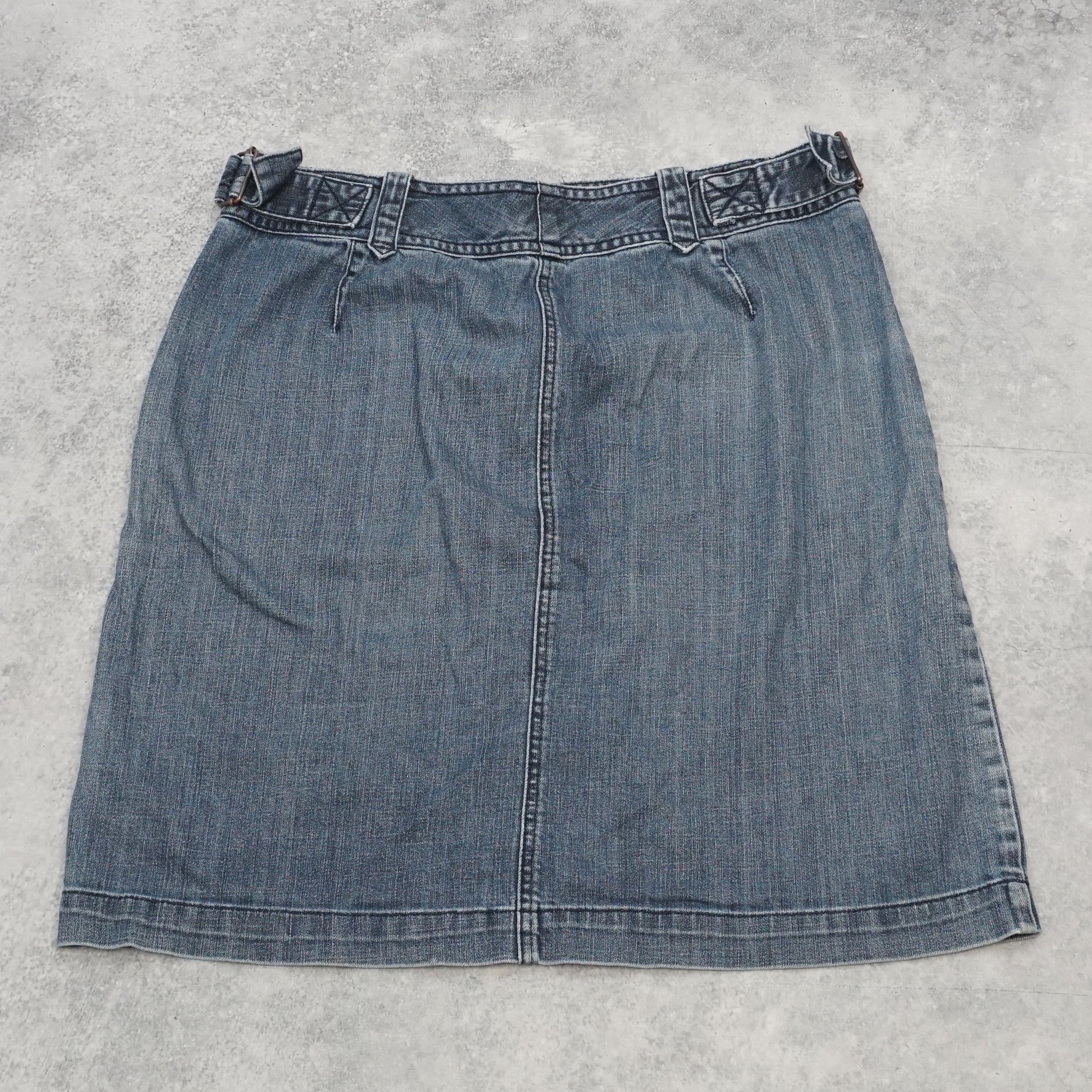 2000s Jag Jeans Denim Patch Pocket Mini Skirt