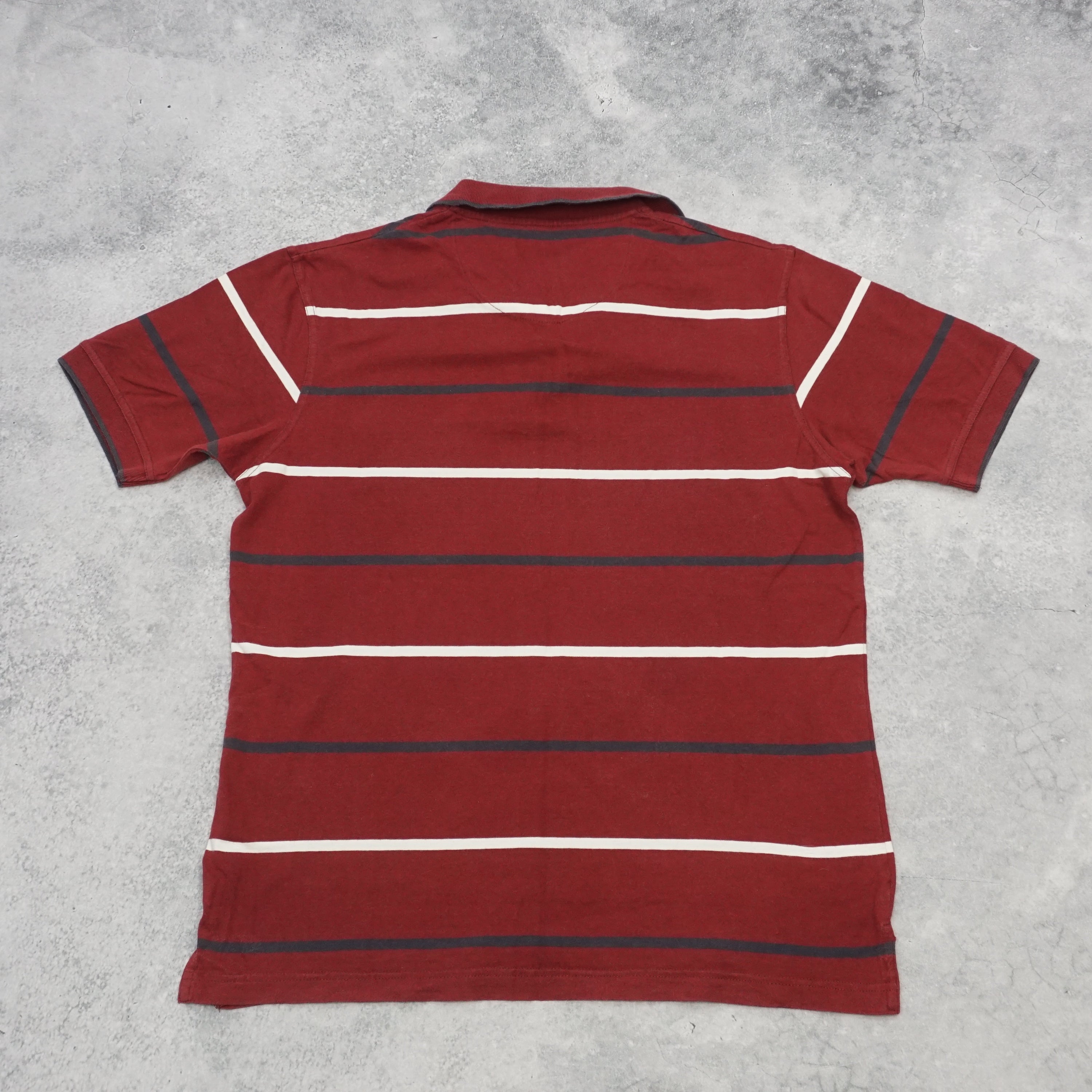 2000s Back Bay Striped Polo Tee