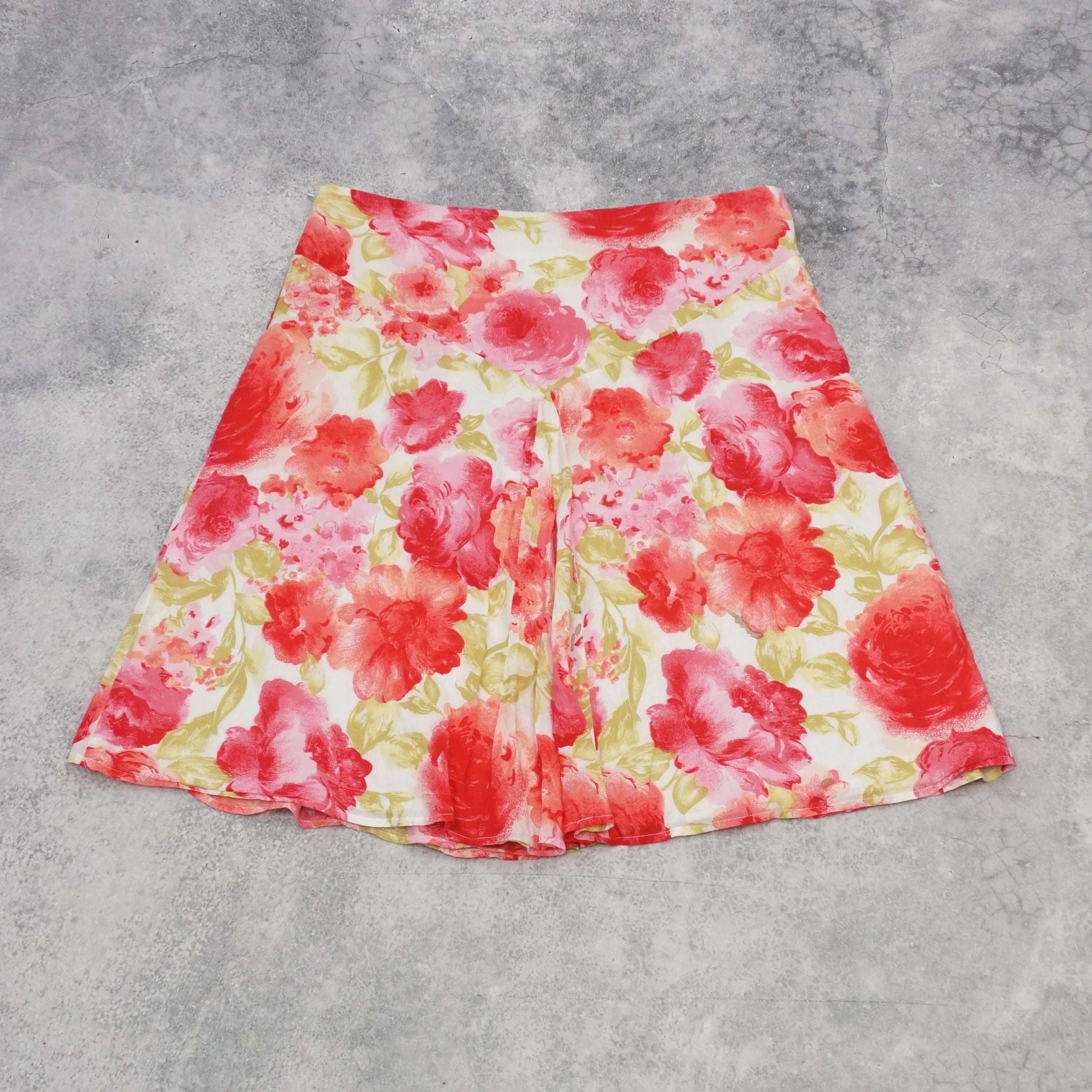 2000s Floral Print Skirt