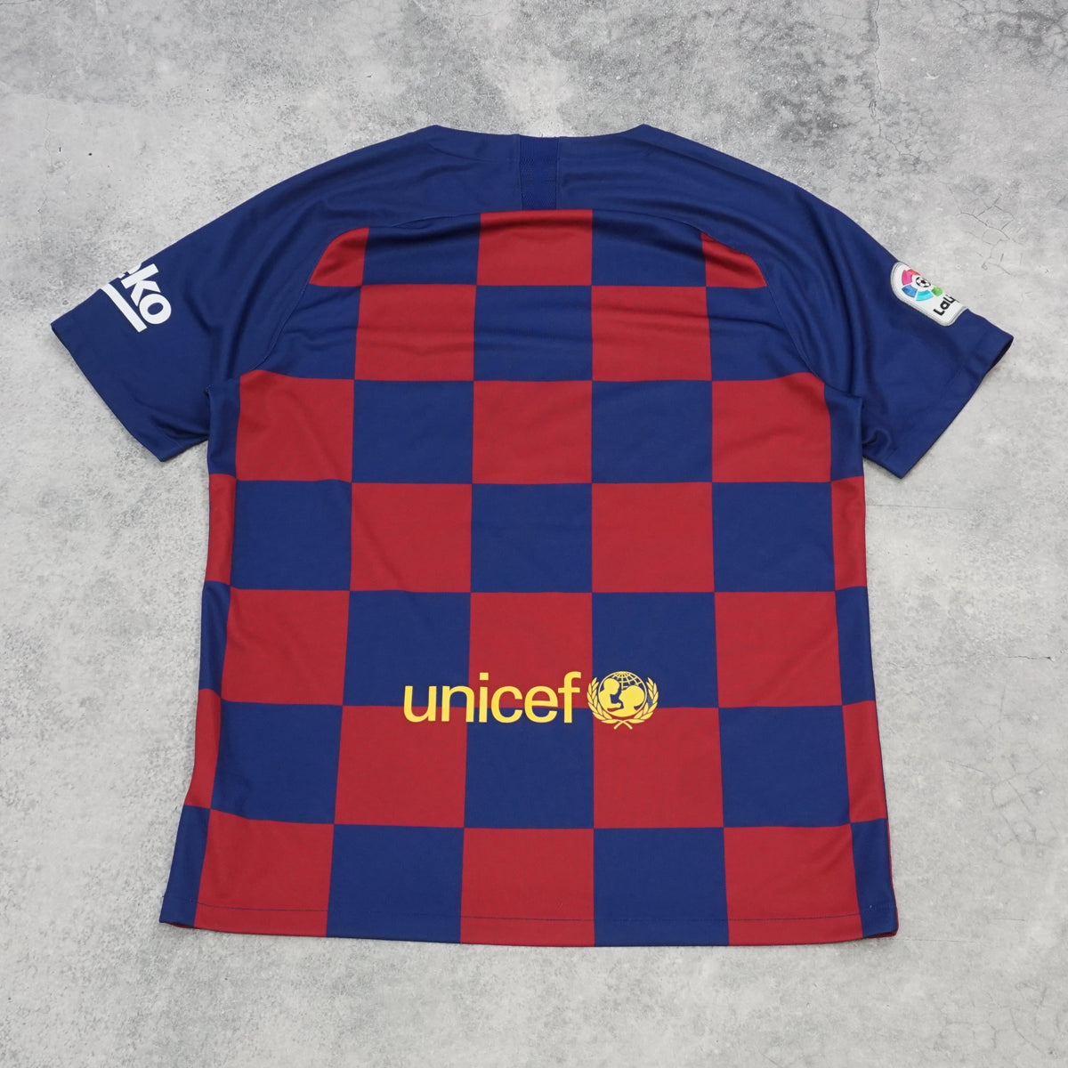 2000s Nike Barcelona Home Checkered Jersey