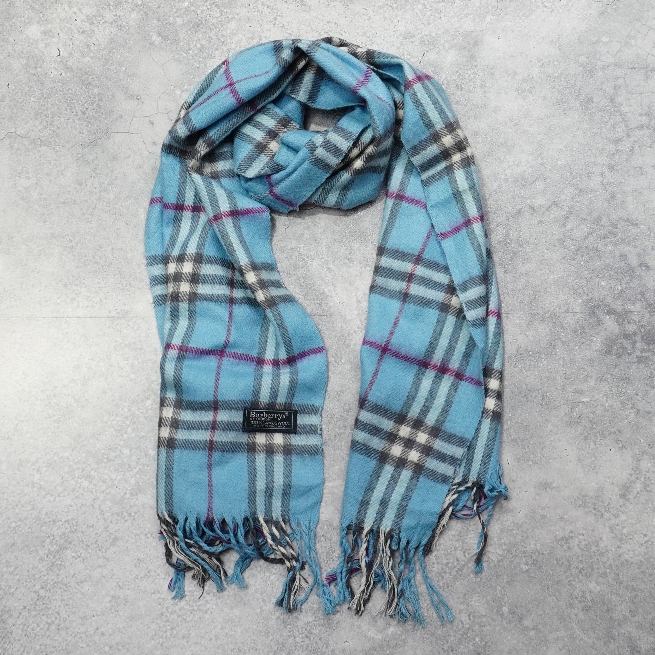 90s Burberry's Wool Scarf