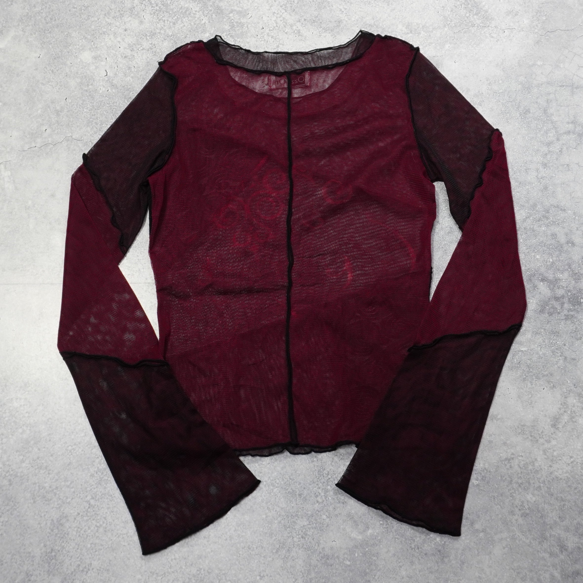 2000s Ozz On Sheer Top