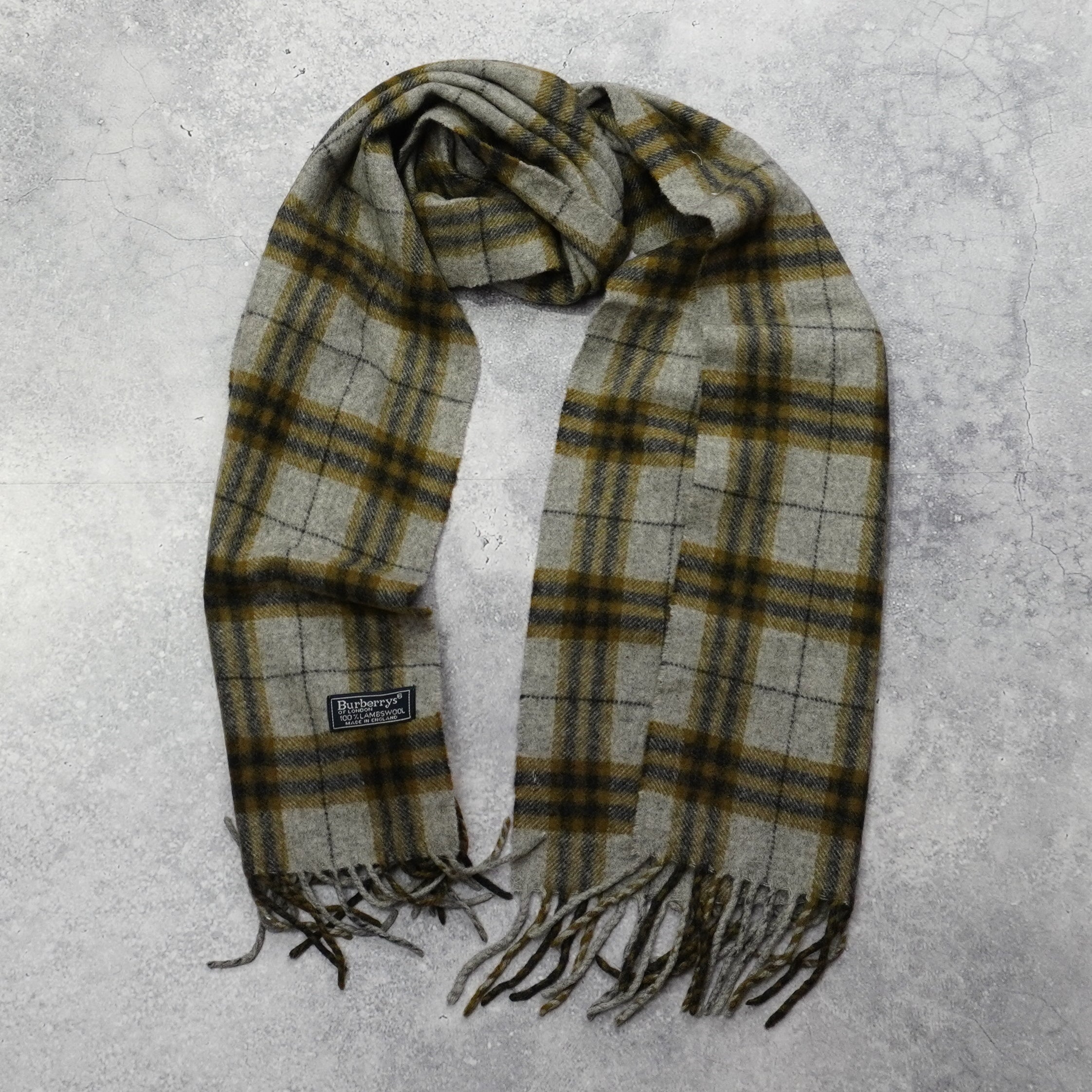 90s Burberry's Wool Scarf