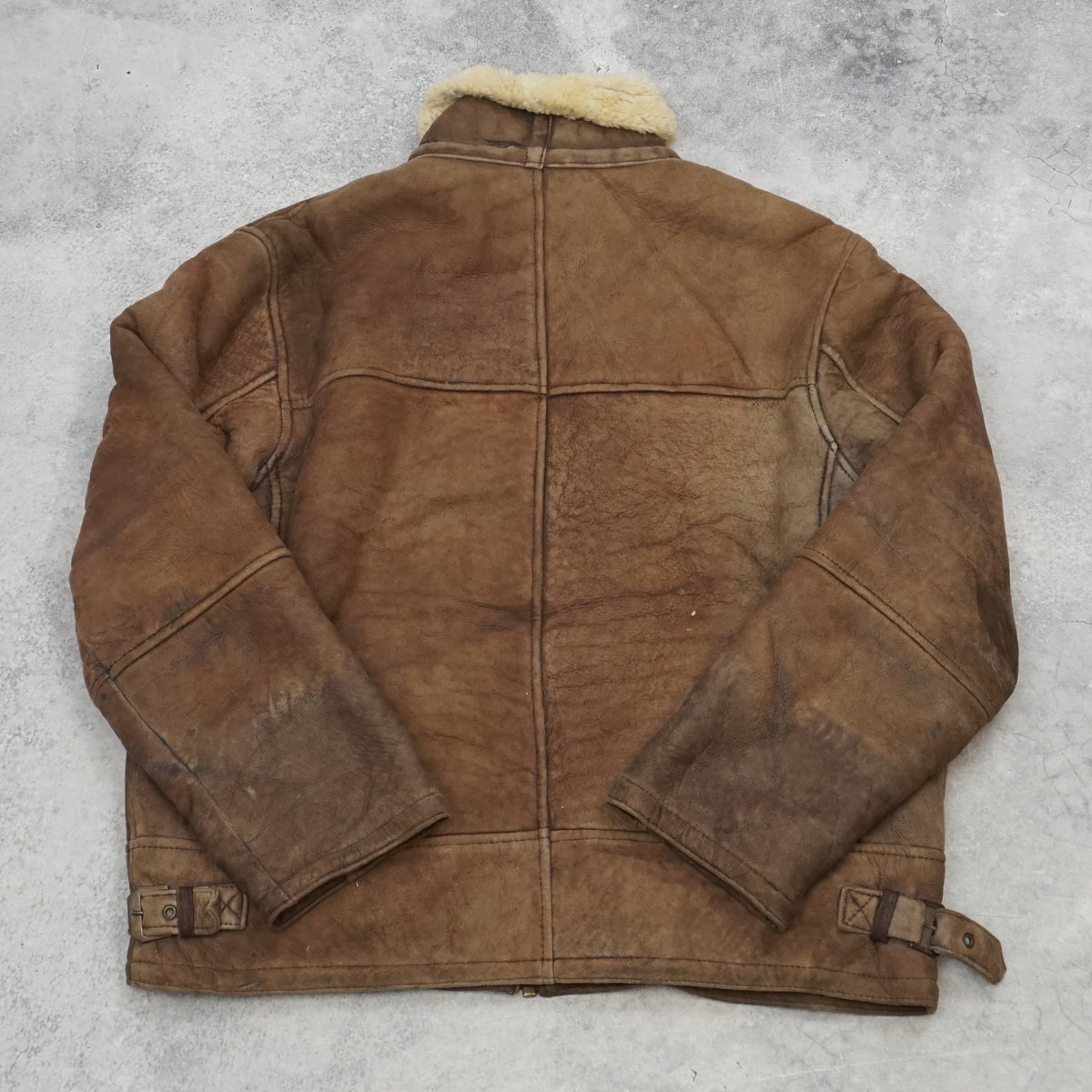 80s B Shearling Aviator Jacket
