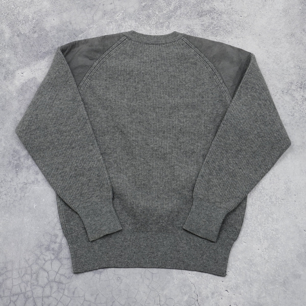 2000s Burberry London Wool Suede Patch Sweater