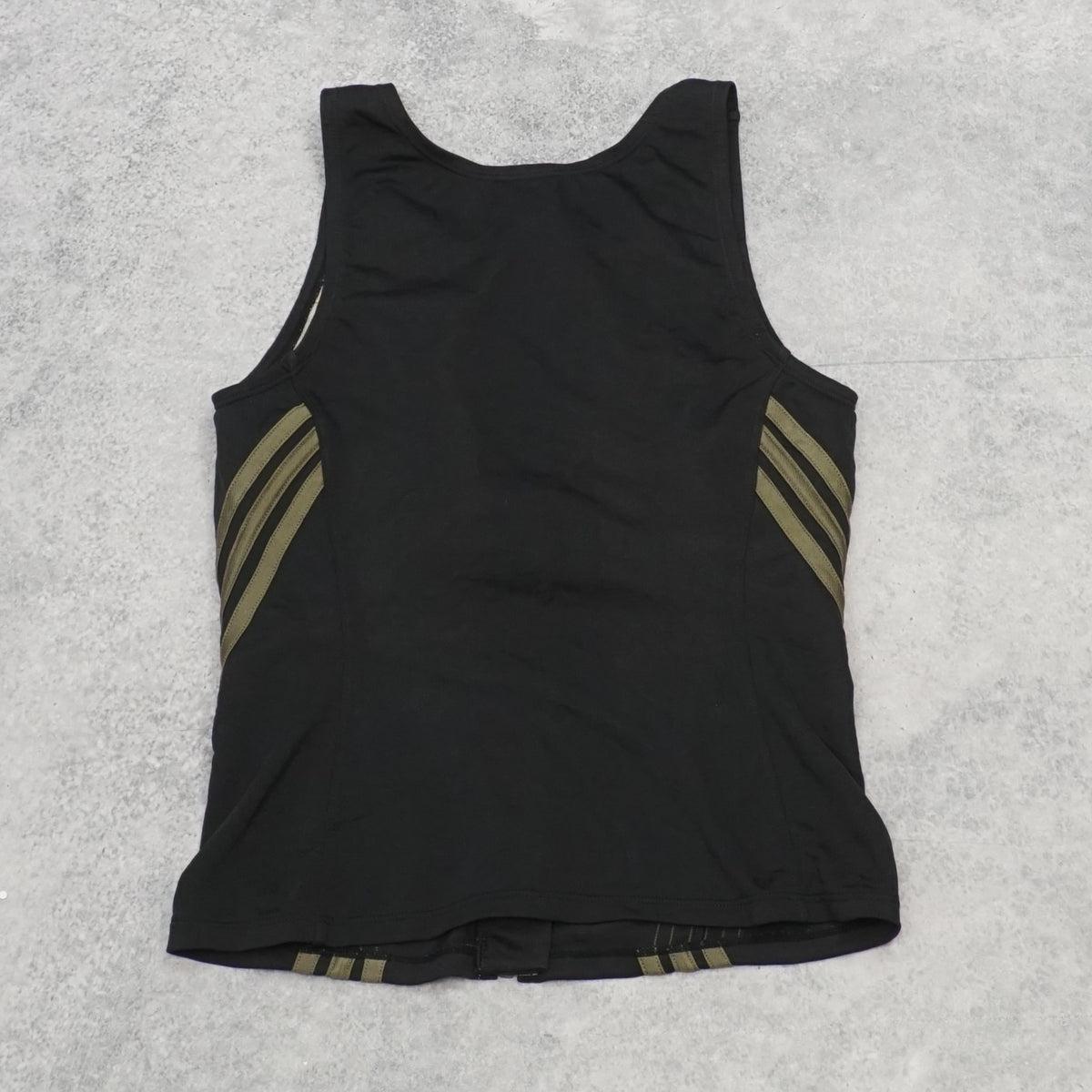 2000s Adidas Three Stripe Zip Vest Top