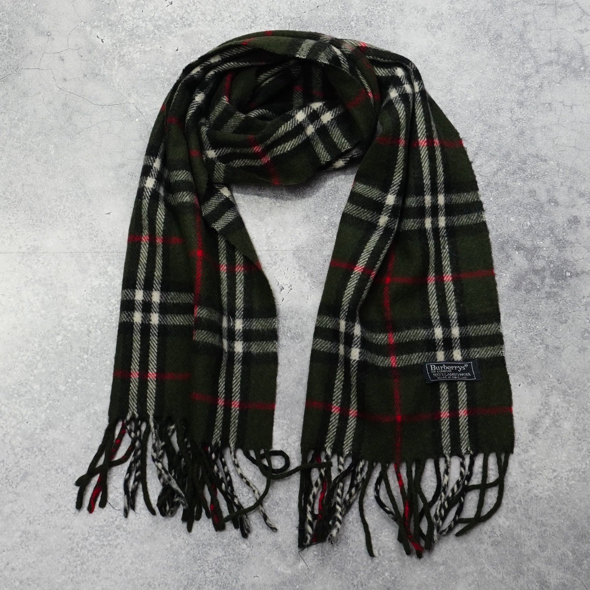 90s Burberry's Wool Scarf