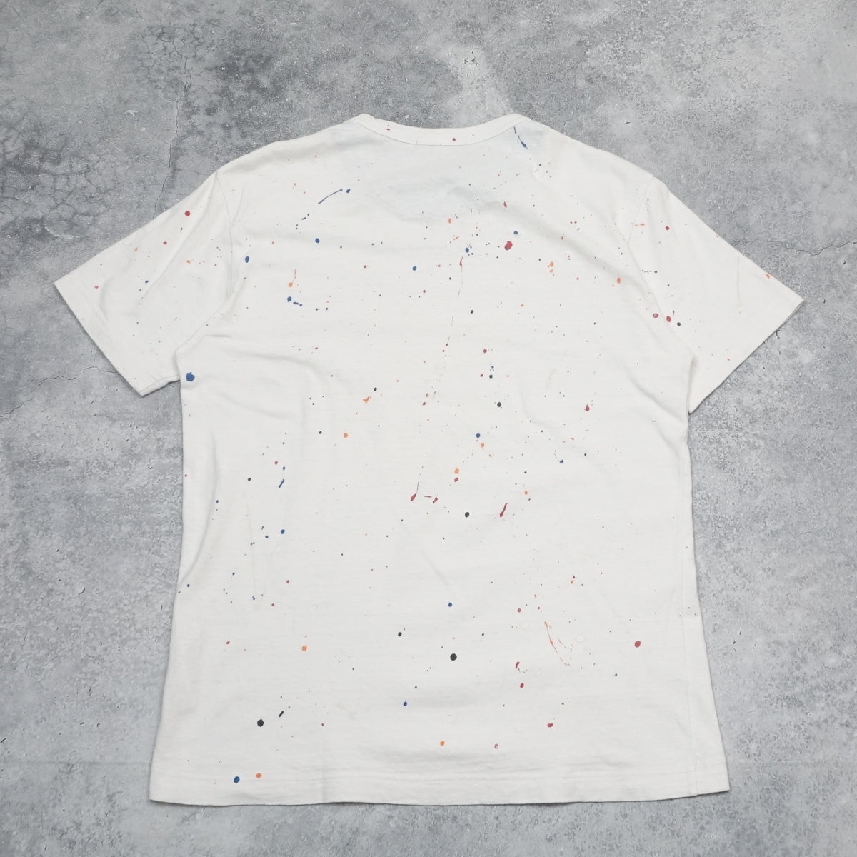 Comme des Garcons Homme White Paint Splatter T-Shirt